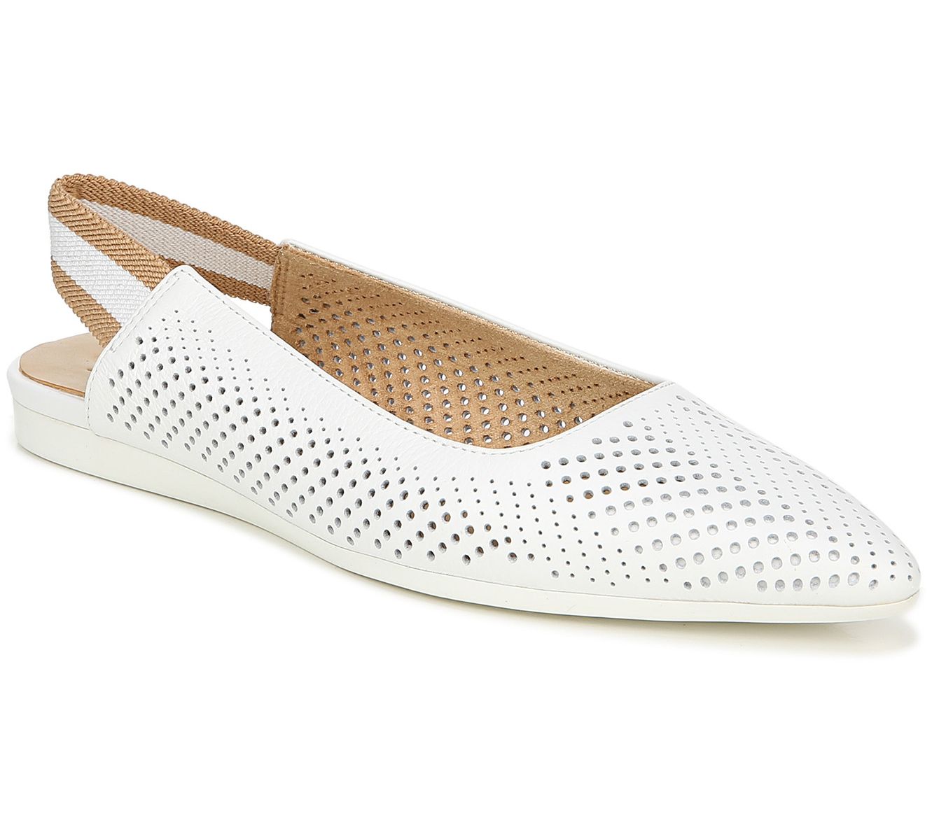 Naturalizer Perforated Leather Flats - Rory 2 - QVC.com