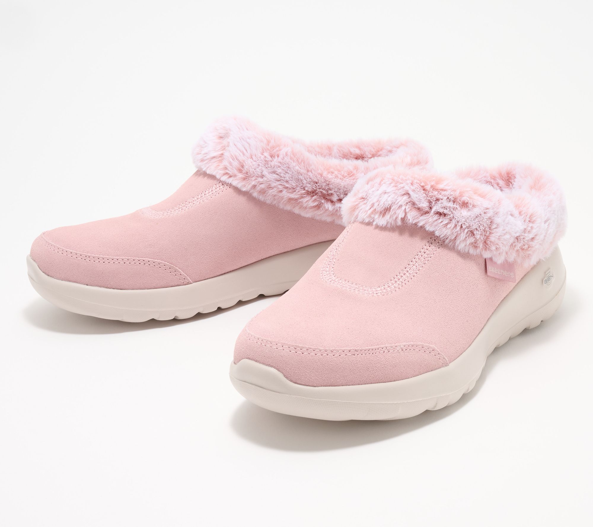 Skechers On-the-GO Joy Suede and Faux Fur - Snuggled Up - QVC.com
