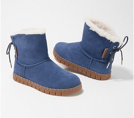 MUK LUKS Water Repellent Suede Boots - Albany
