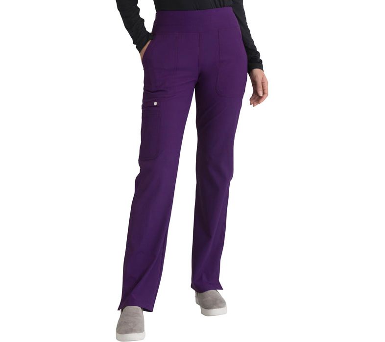 Elle Mid Rise Straight Leg Pull-on ScrubPant