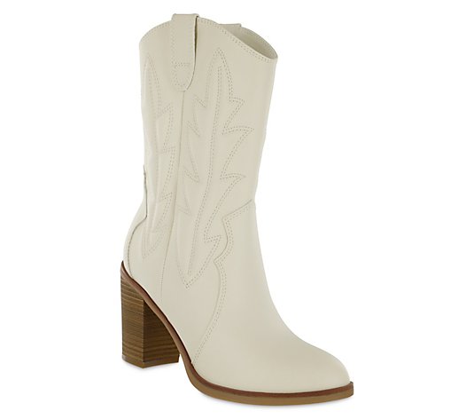Mia Shoes Pull On Western Stitching Boots - Ray lyn