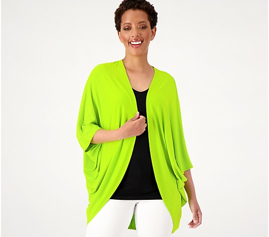 Attitudes by Renee Yummy Jersey Cocoon Batwing Wrap