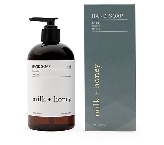 milk + honey Hand Soap, No.09 Lavender + Tea Tree