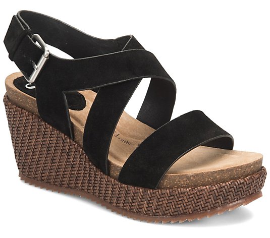 Sofft Wedge Buckle Sandals - Haddison