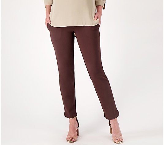 Women with Control Tall Luxe Ponte Tummy Control Ankle Pants