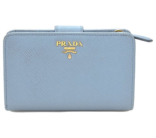 Pre-Owned Prada Saffiano Compact Wallet