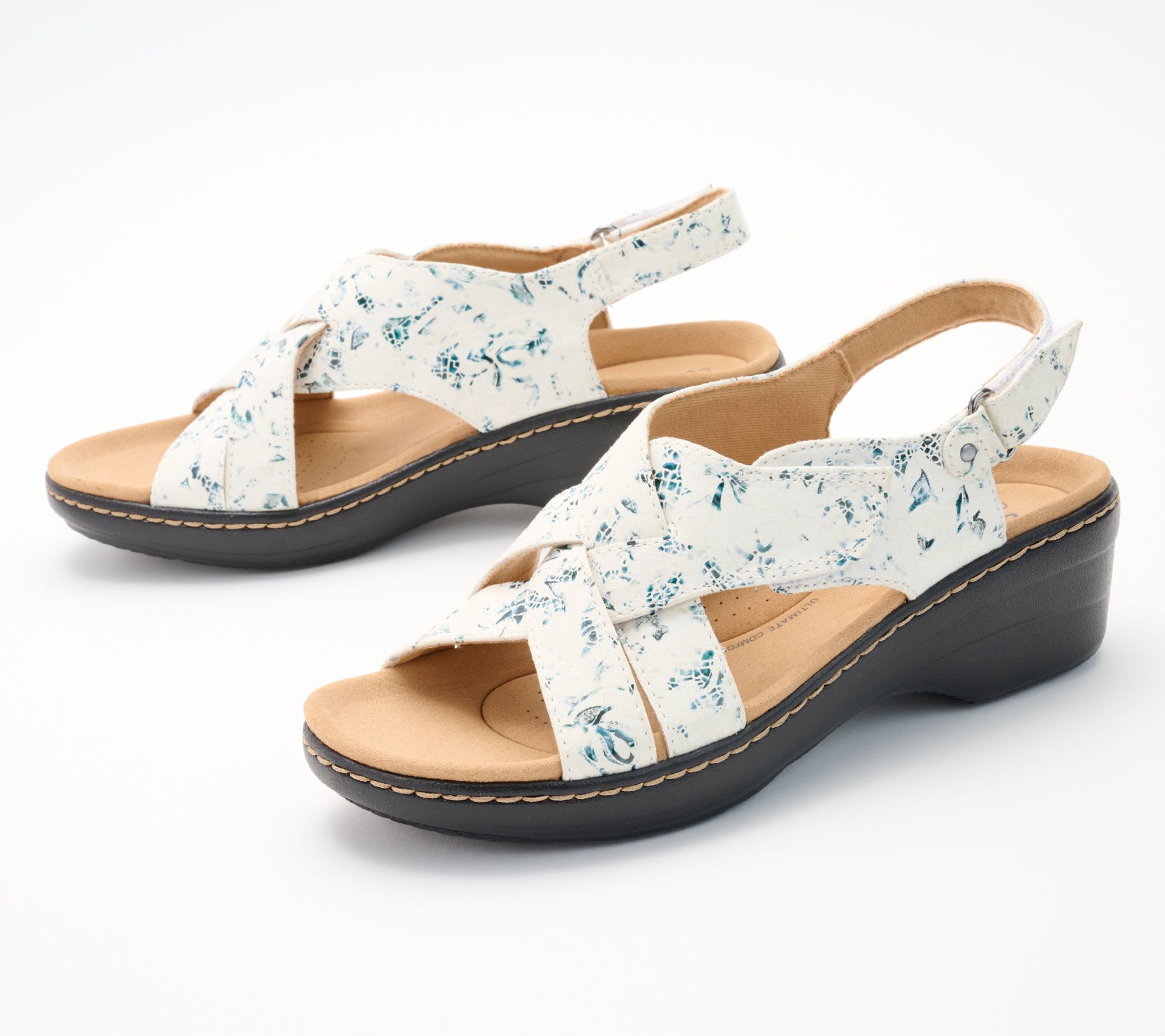 forhindre leksikon Velsigne Clarks Collection Adjustable Sandals - Merliah Echo - QVC.com