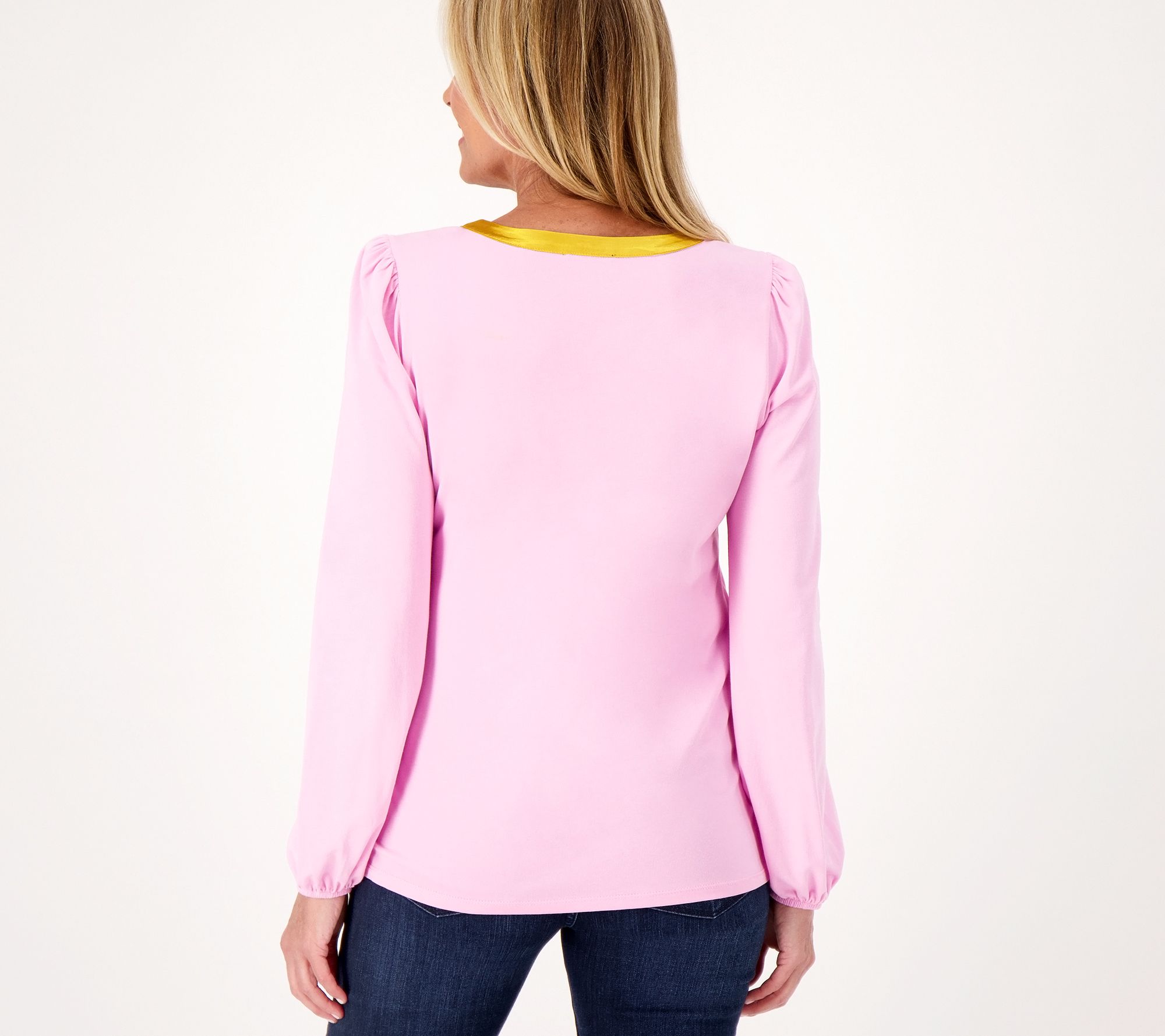 "As Is" Studio Park x Shawn Killinger Knit Blouse with Satin Bow