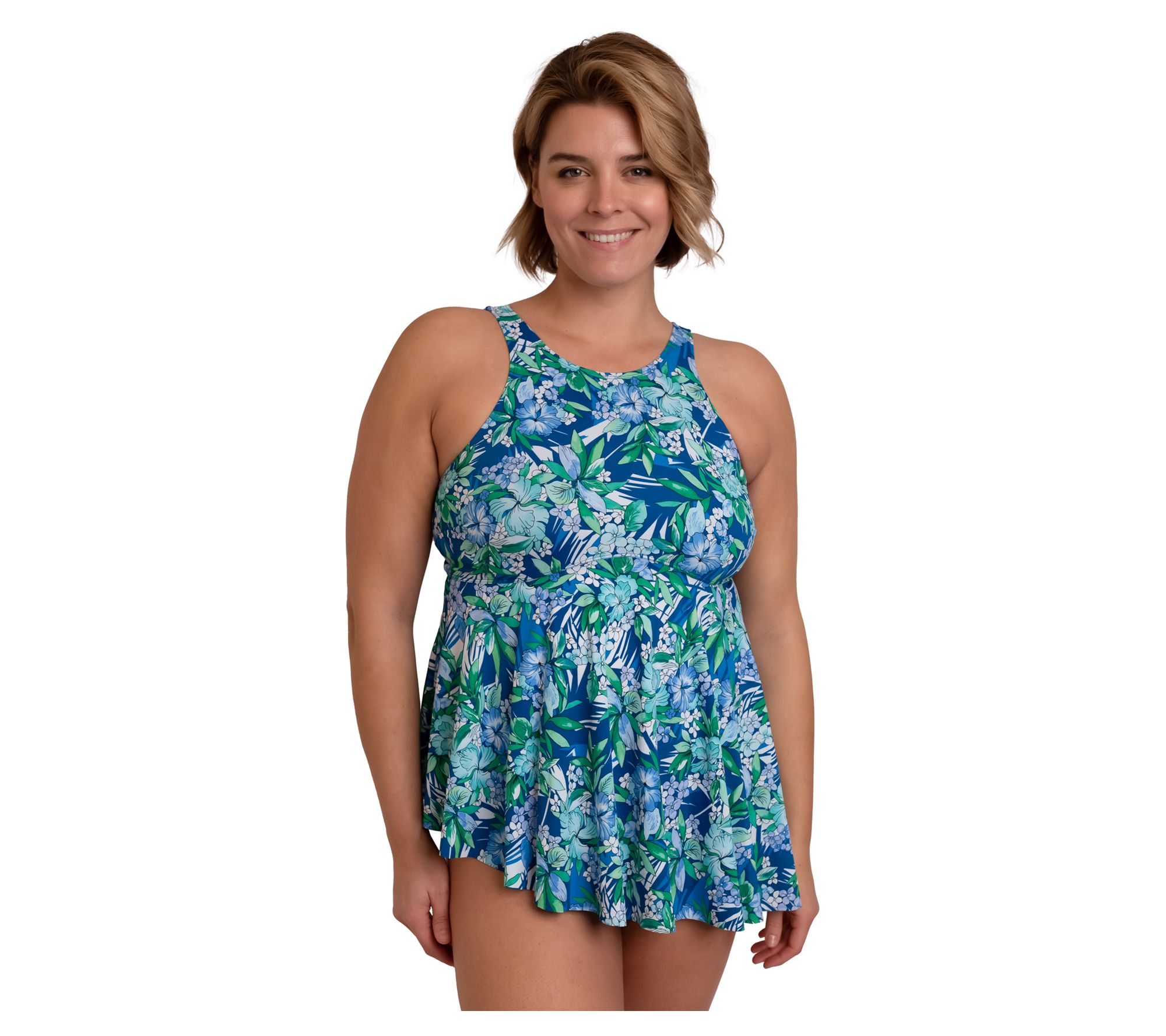 Qvc plus sale size bathing suits