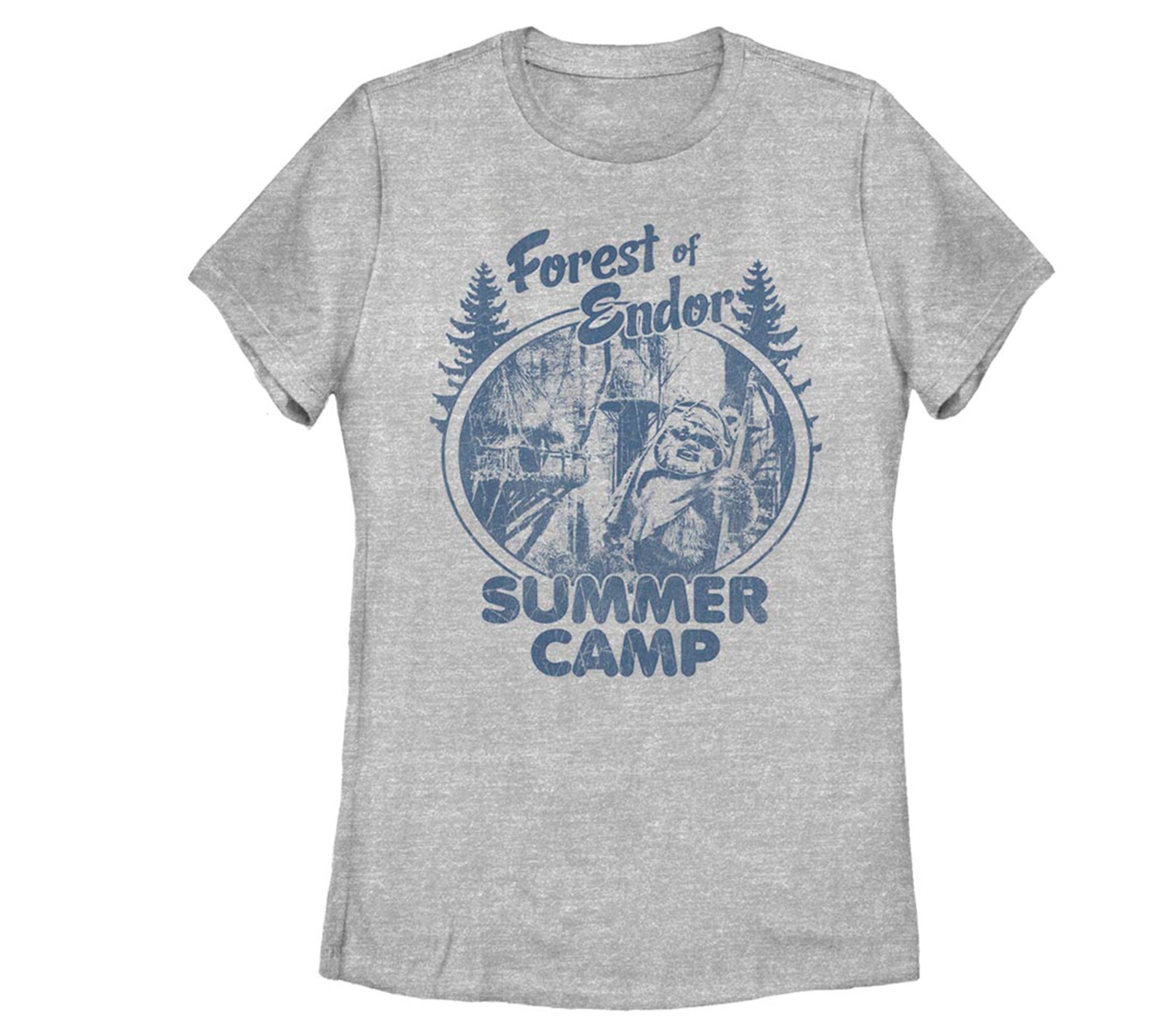 Fifth Sun Women's Star Wars Forest Camp AthletiHeather Tee