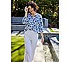 "As Is" Encore by Idina Menzel Double Gauze 3/4 Sleeve Romantic Blouse, 3 of 6