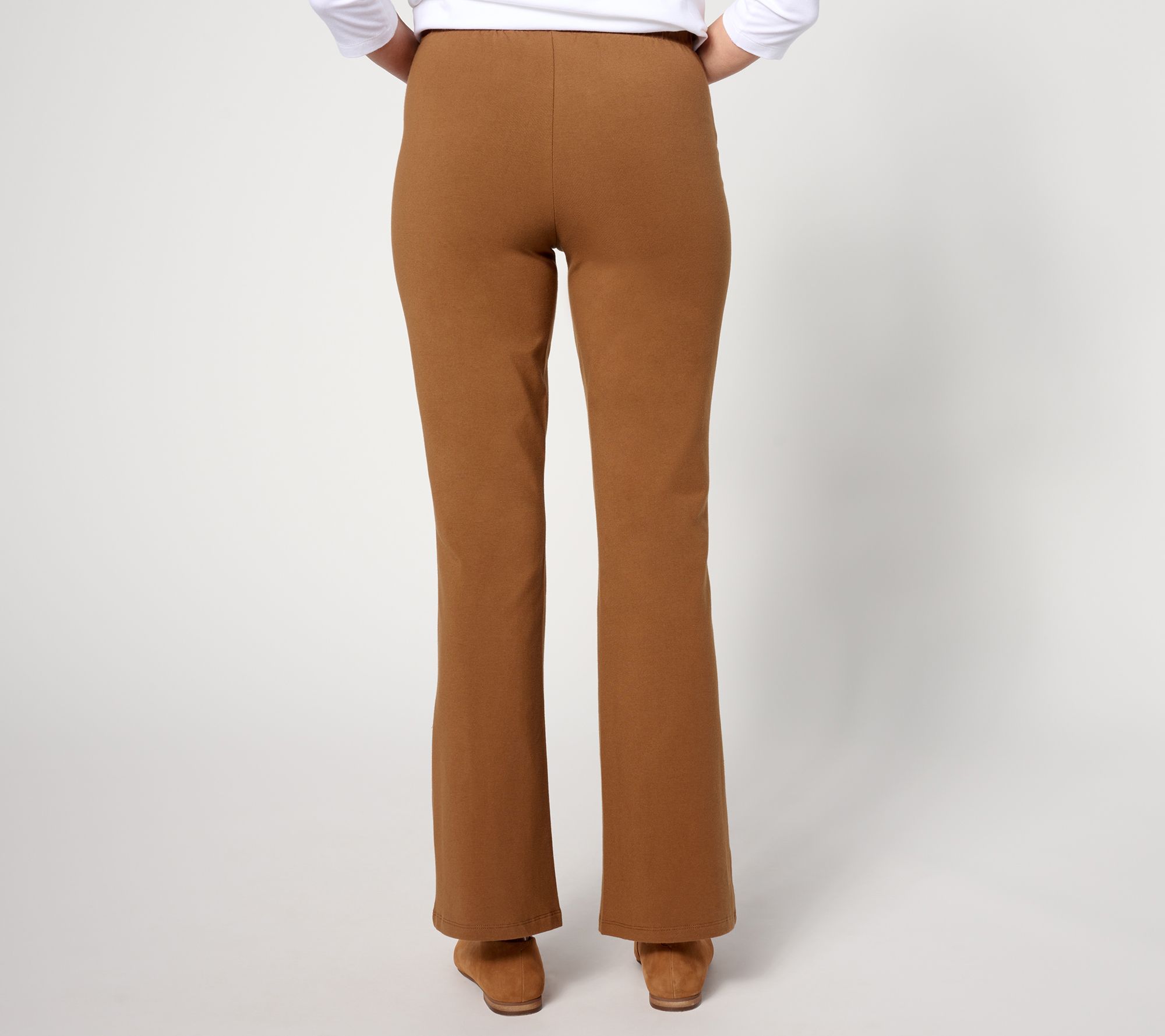 Women with Control Petite Pull On Slim Bootcut Pants 