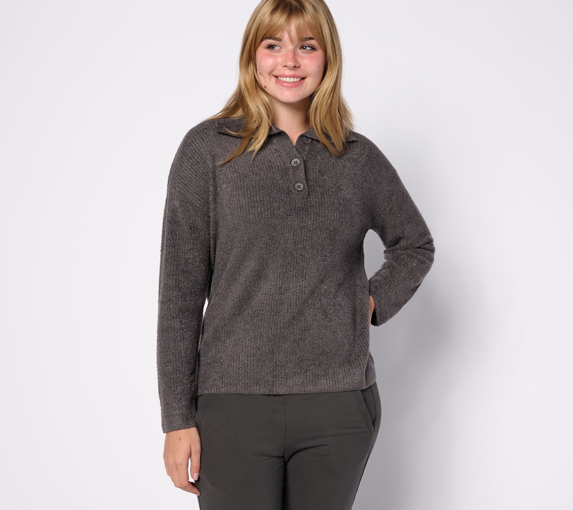 "As Is" Barefoot Dreams CozyChic Lite Pinched Seam Pullover