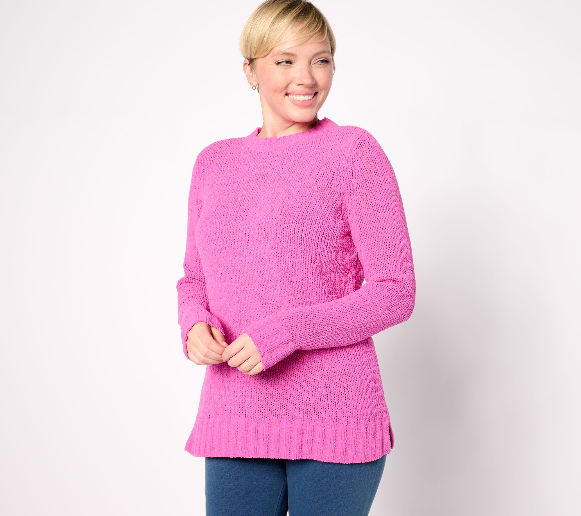 "As Is" Belle by Kim Gravel Confetti Chenille Crewneck