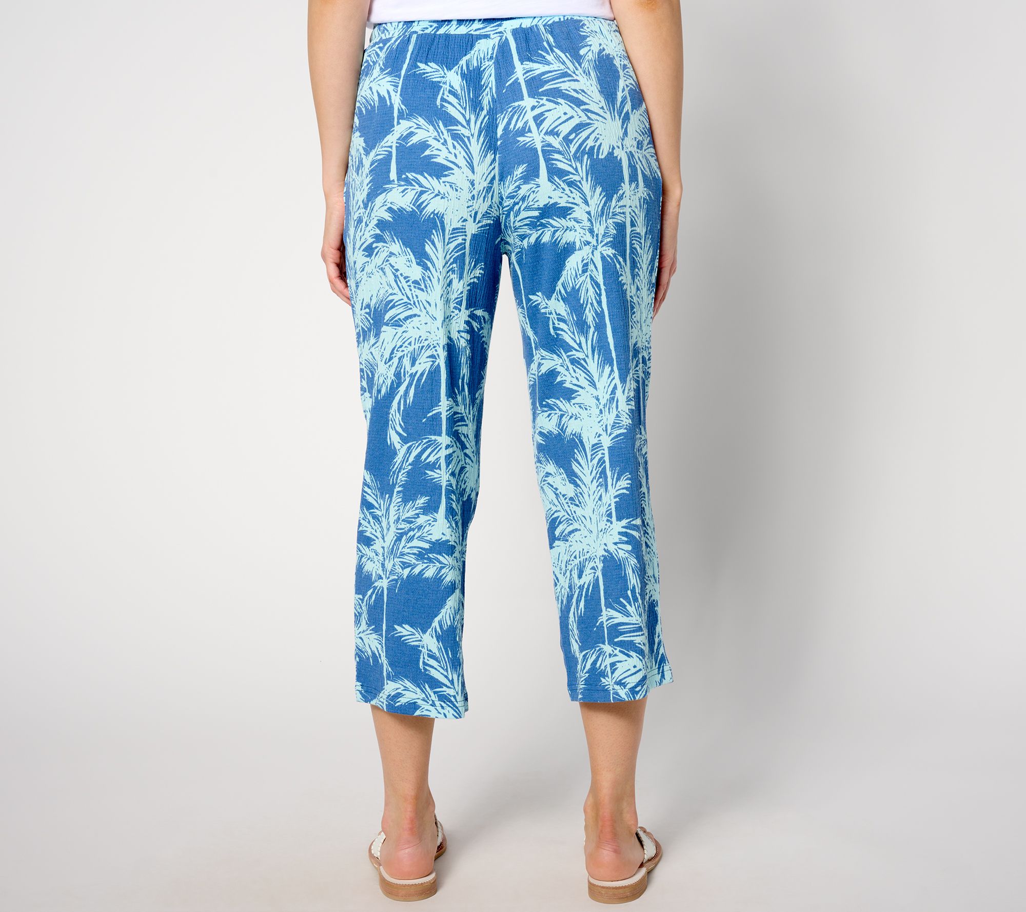 Belle by Kim Gravel Packabelle Paradise Palm Cropped Pant
