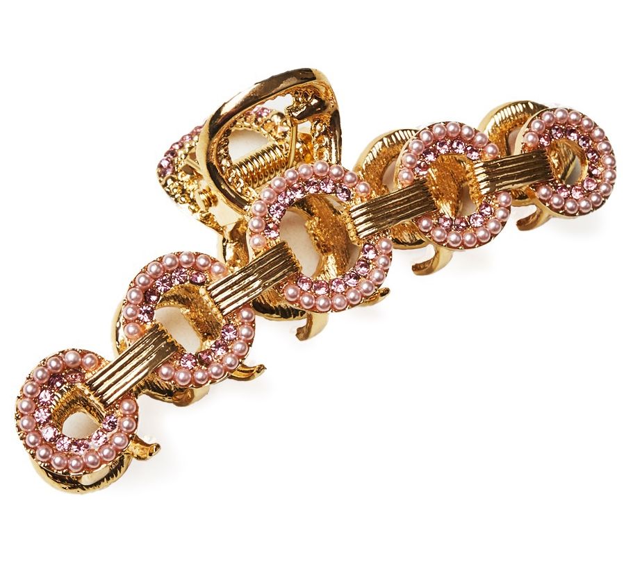 Violet & Brooks Pave Pearl Metal Hair Clip
