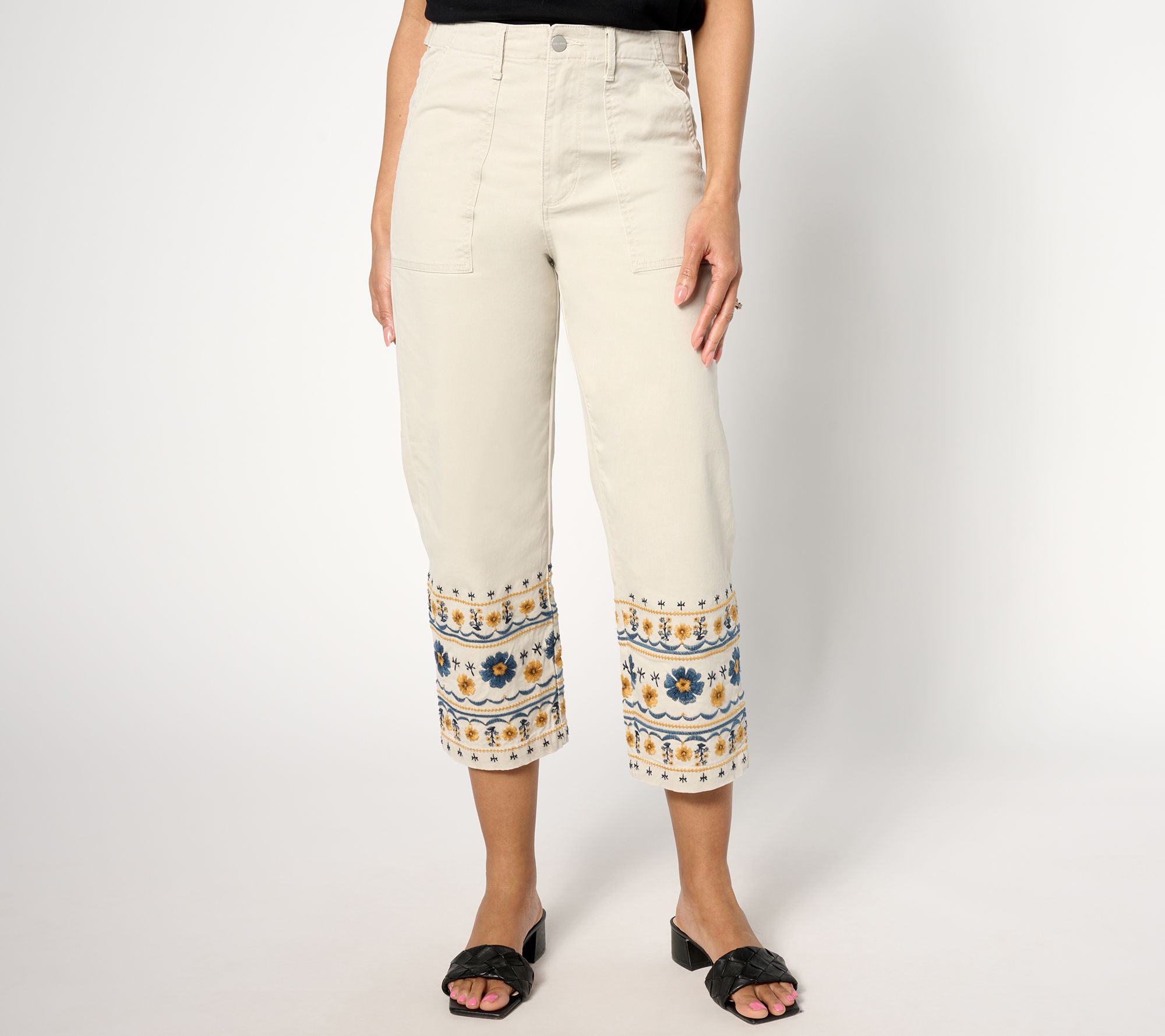 "As Is" Driftwood Jeans Utility Boyfriend Crop Pant