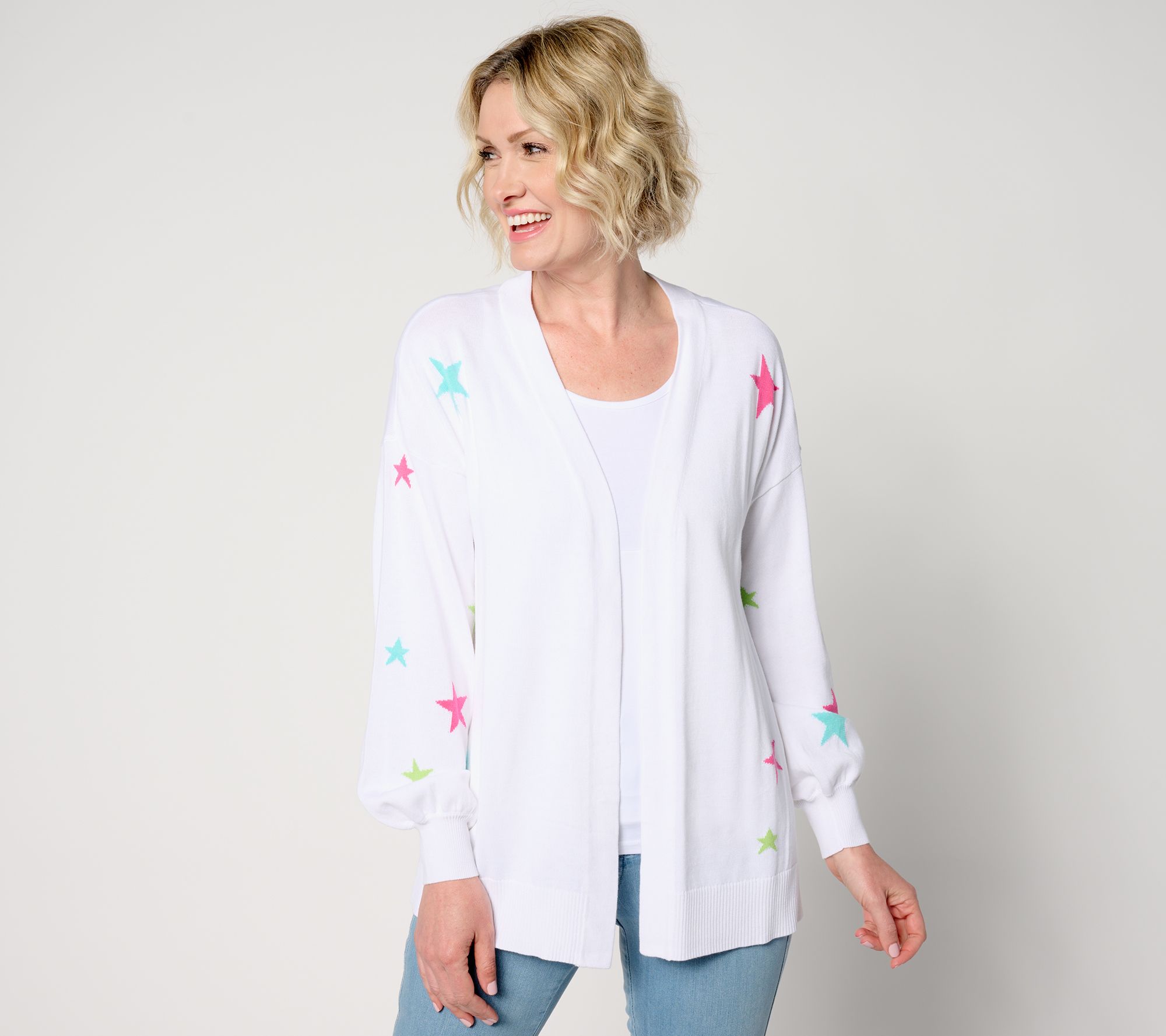 "As Is" Belle by Kim Gravel Star Spangled Cardigan