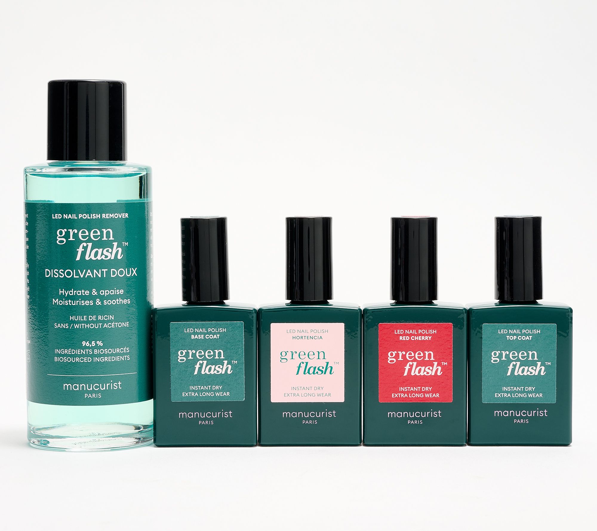 Manucurist Green Flash Gel Polish Set w/ LED Lamp - QVC.com