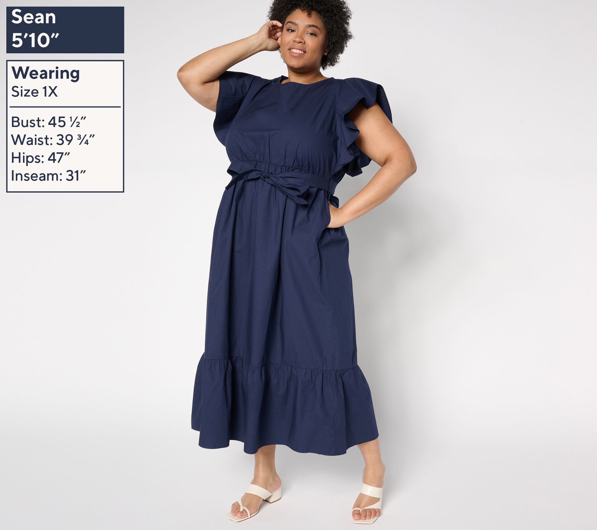 Me by Jennie Garth Palmetto 100% Cotton Poplin Dress - QVC.com