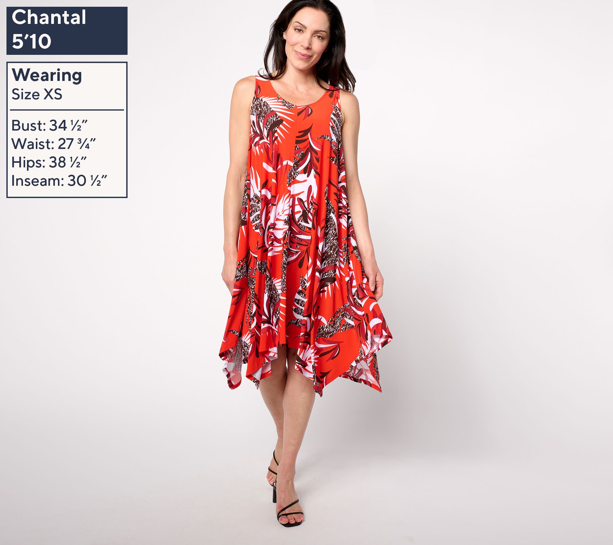 Attitudes by Renee Petite Como Jersey Swing Dress - QVC.com