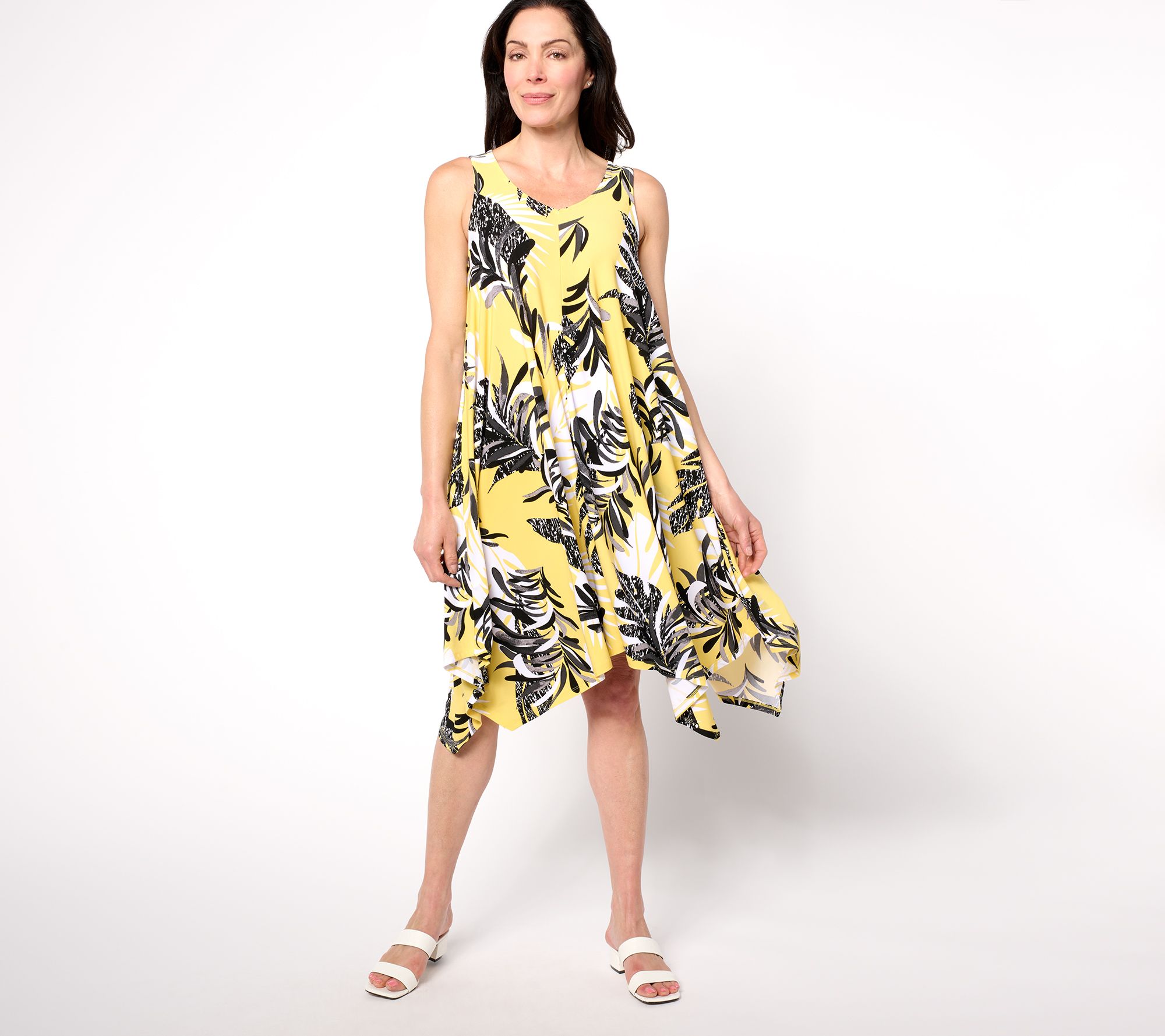 Attitudes by Renee Petite Como Jersey Swing Dress