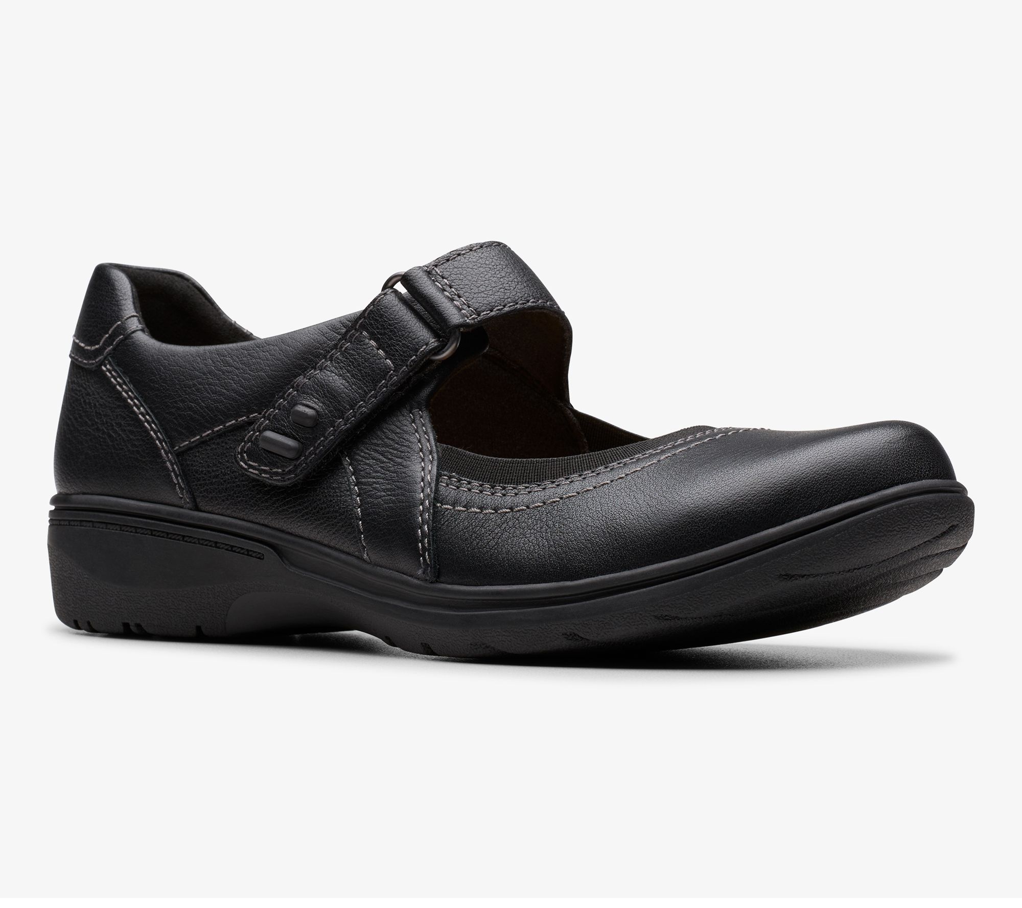 Black Leather Clarks Mary Jane Shoe Clarks Collection Leather Mary