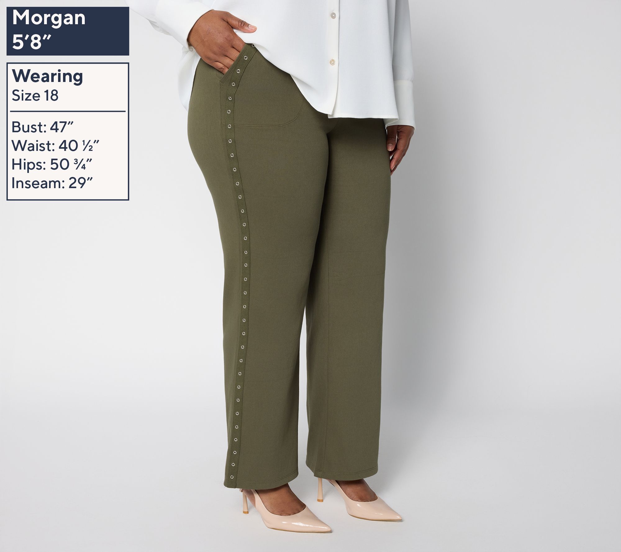 Women with Control Regular Wide Leg St Tropez Twill Pants