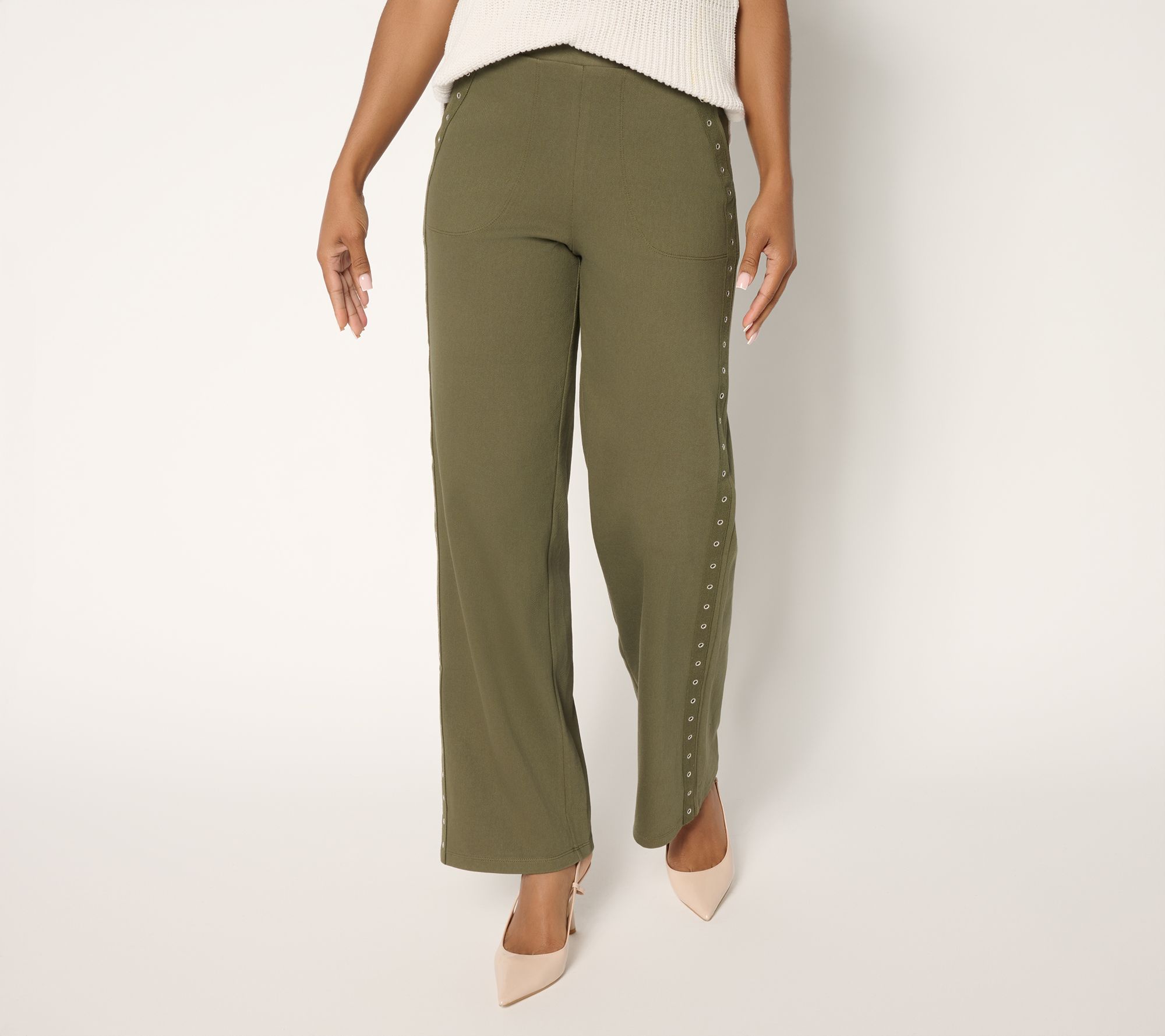 Women with Control Regular Wide Leg St Tropez Twill Pants