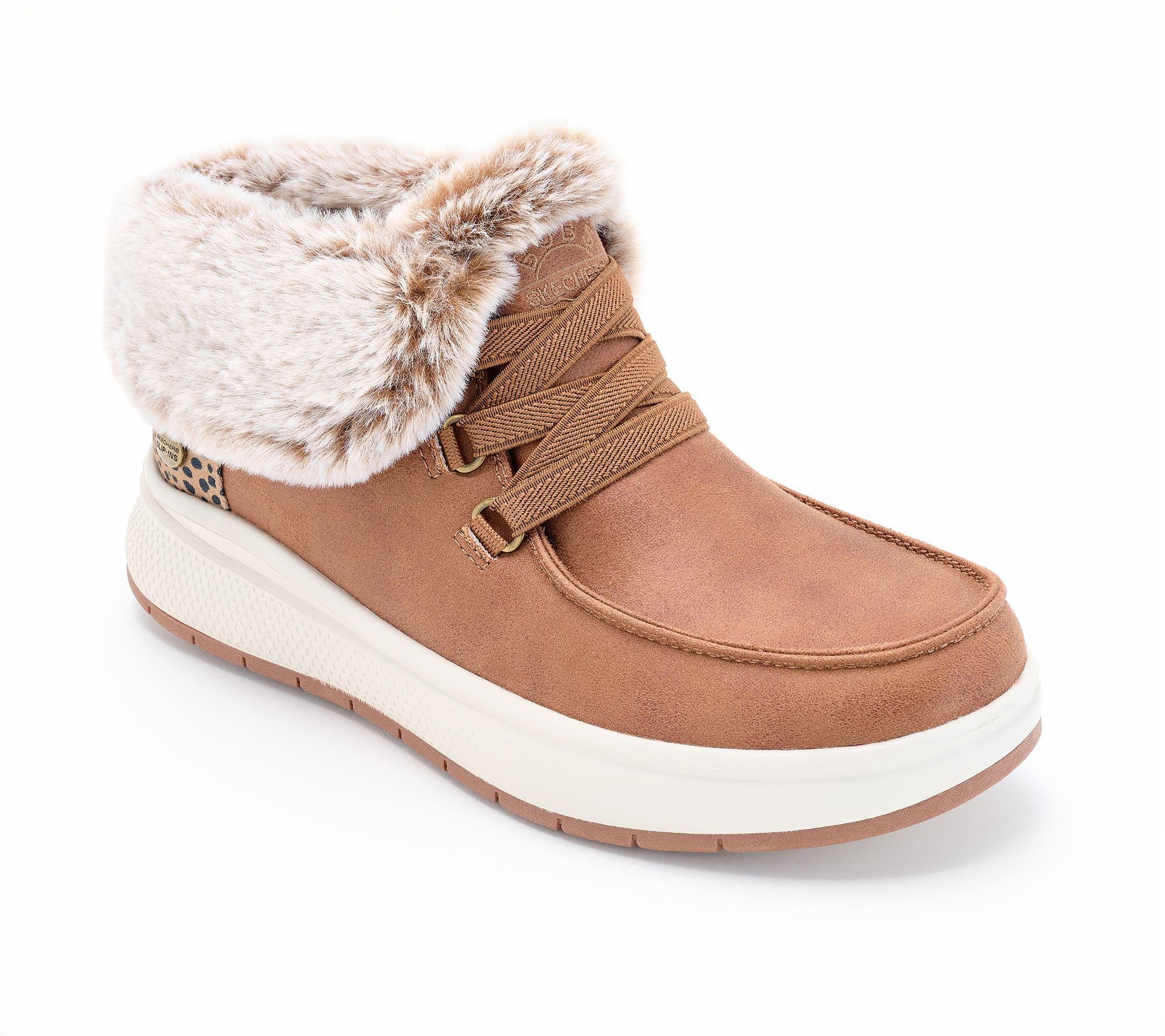 Skechers Slip-ins BOBS Skip Cute Wave Cozy Lined Booties