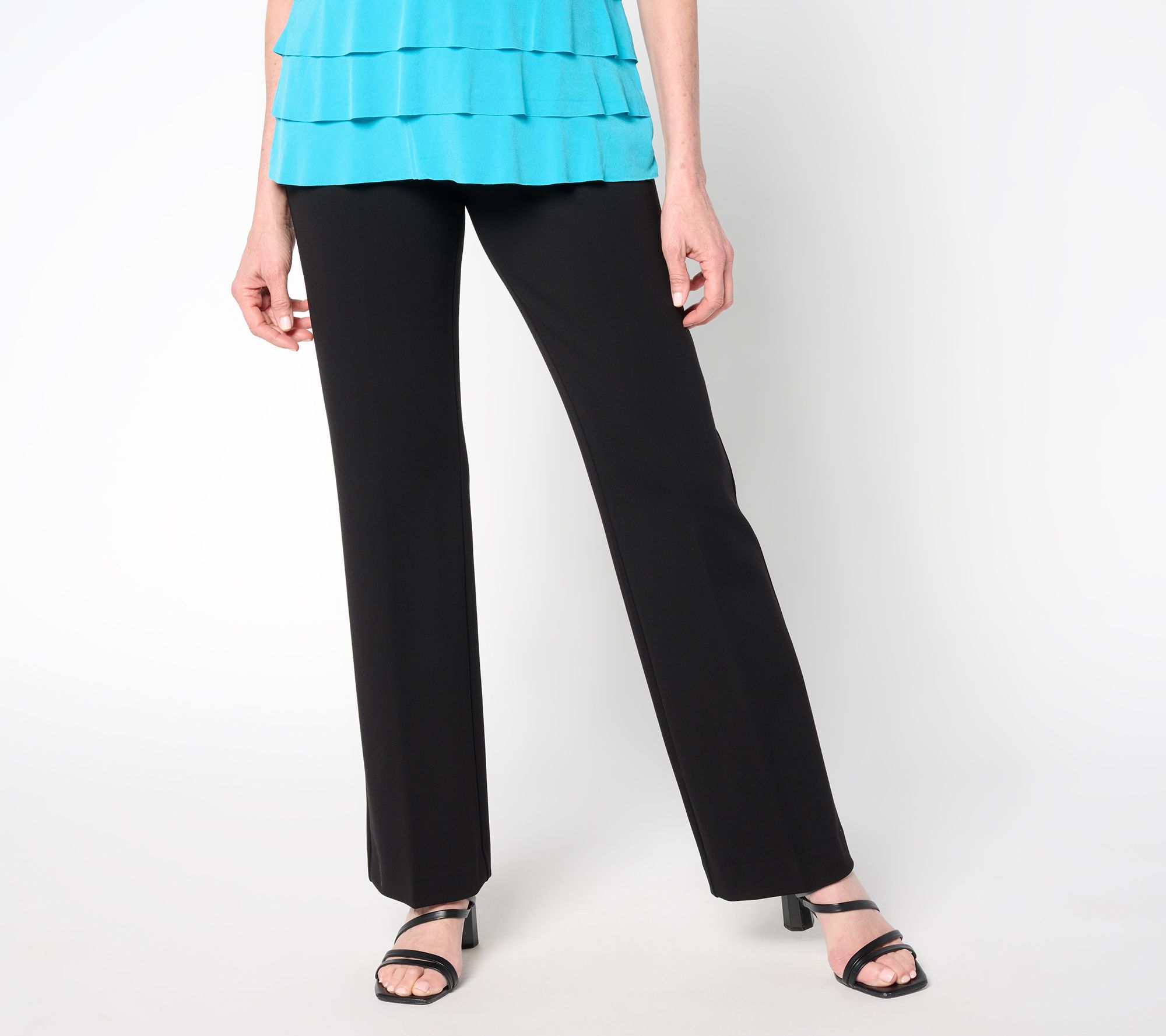 "As Is" Tailored by Susan Graver Petite Sleek Ponte Pants