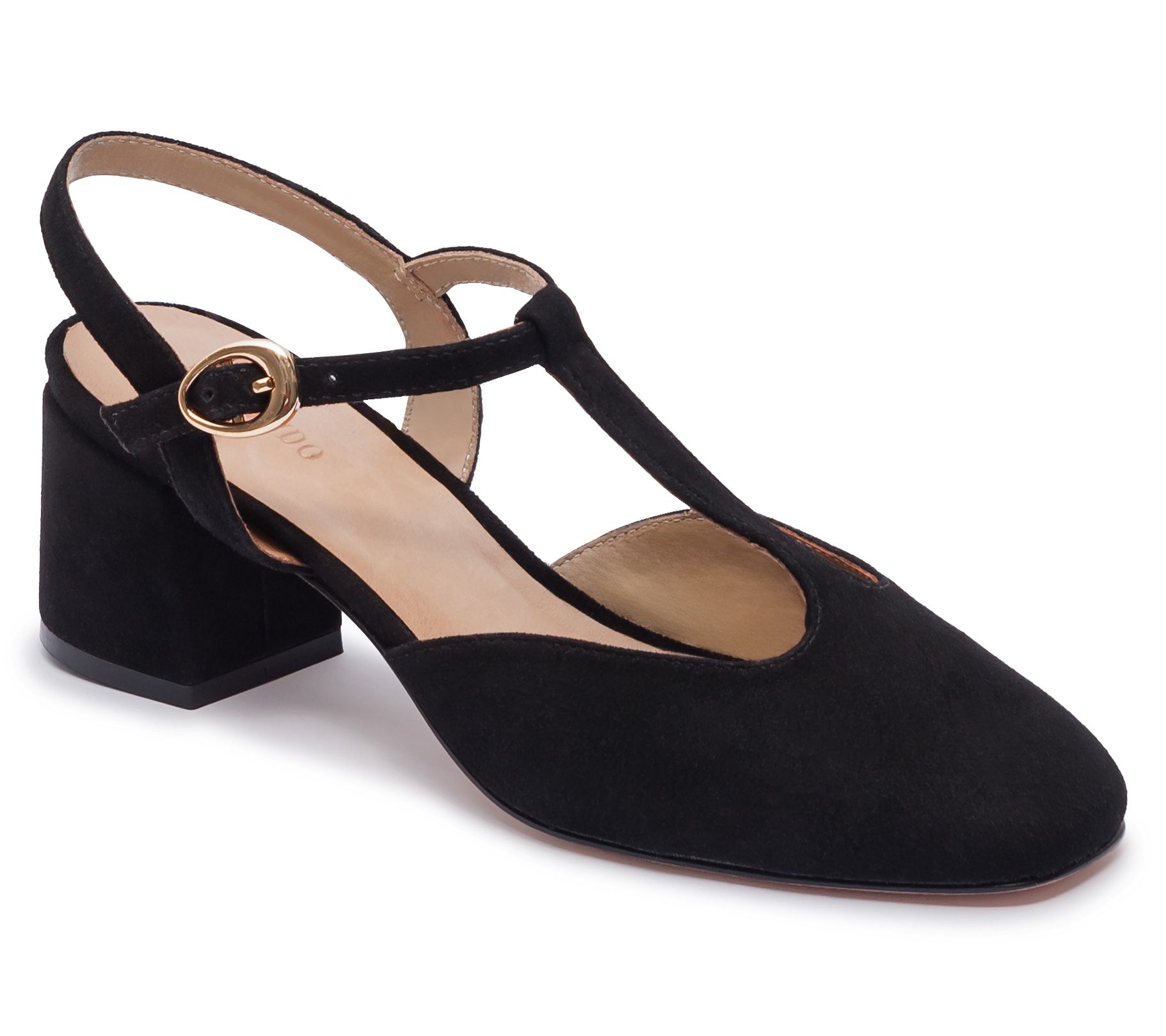 Bernardo T-Strap Leather Heel - Romi