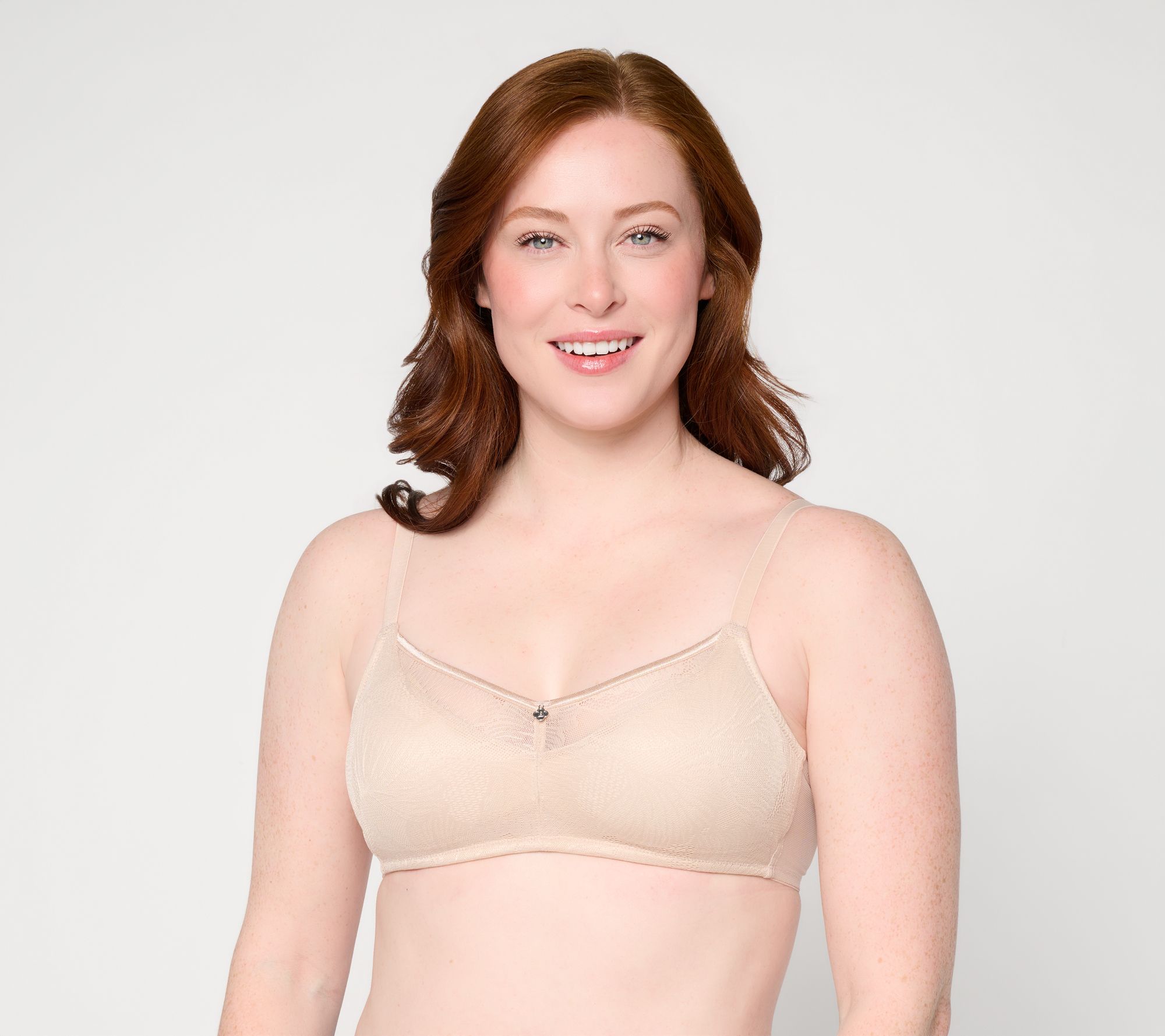 Breezies Fan Lace Unlined Wirefree Bra