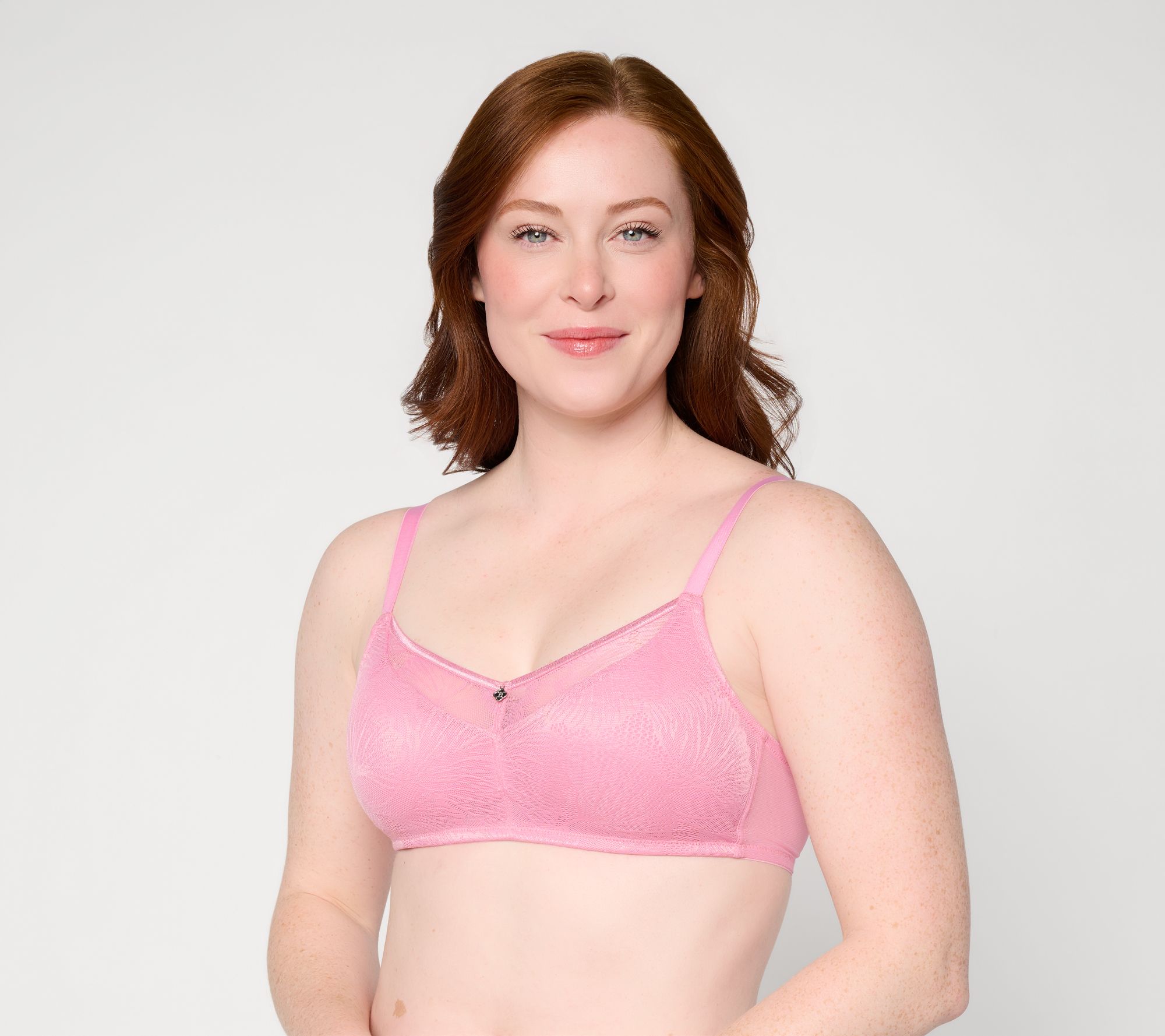 Breezies Fan Lace Unlined Wirefree Bra