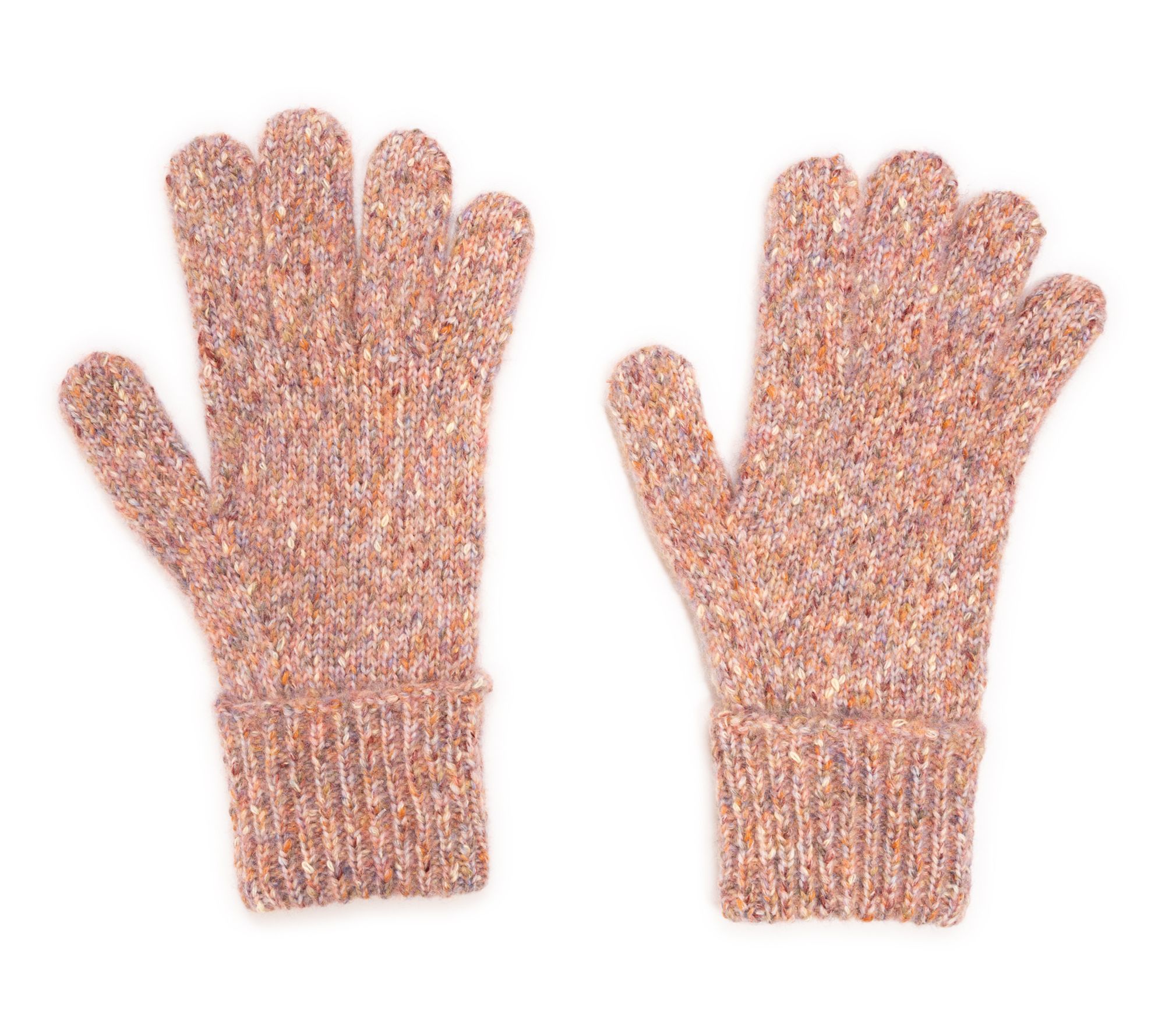 MUK LUKS Women's Fuzzy Space Dye Cable Glove