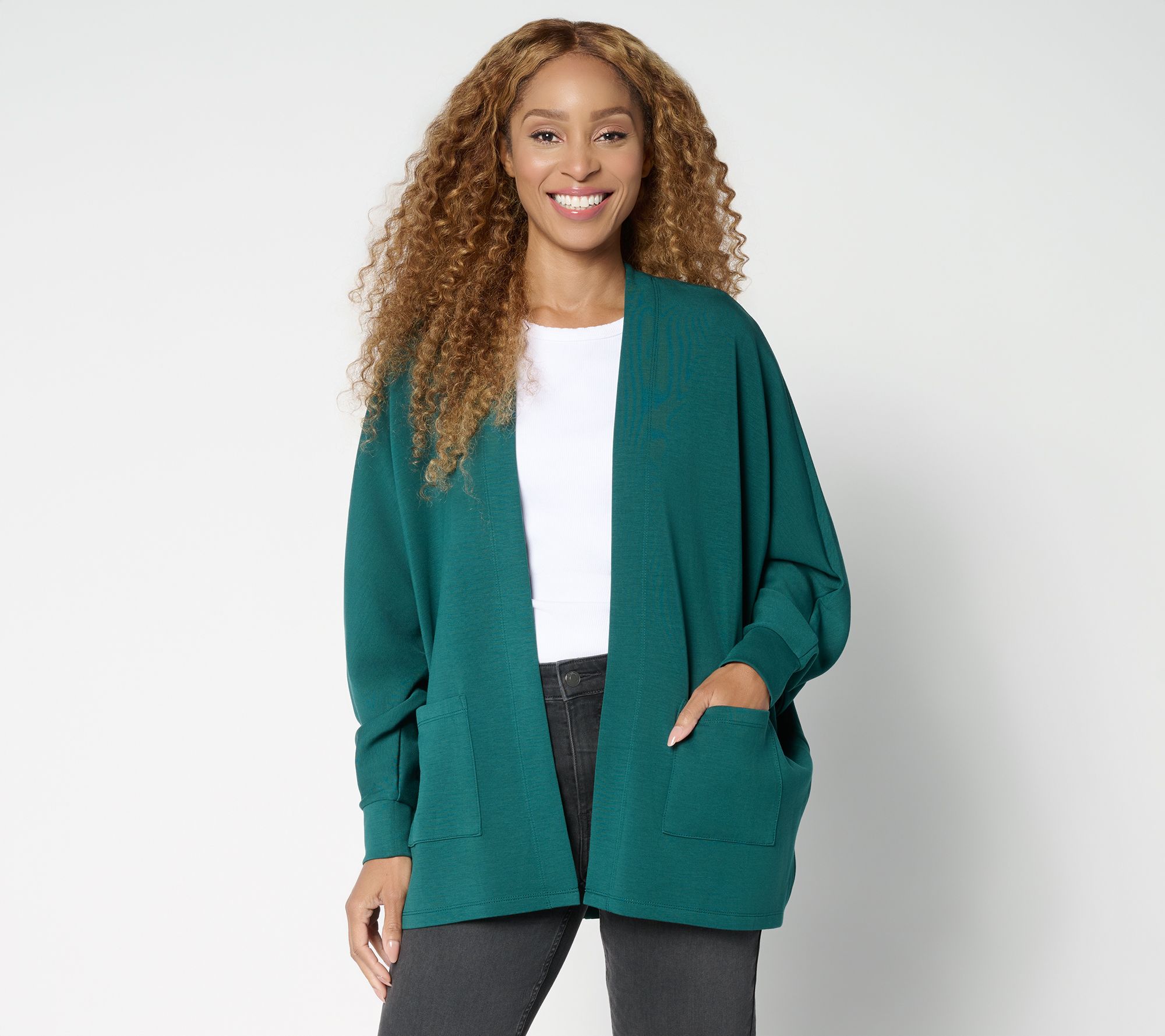 "As Is" Belle by Kim Gravel ScubaLuxe Le Chic Bat Wing Cardi