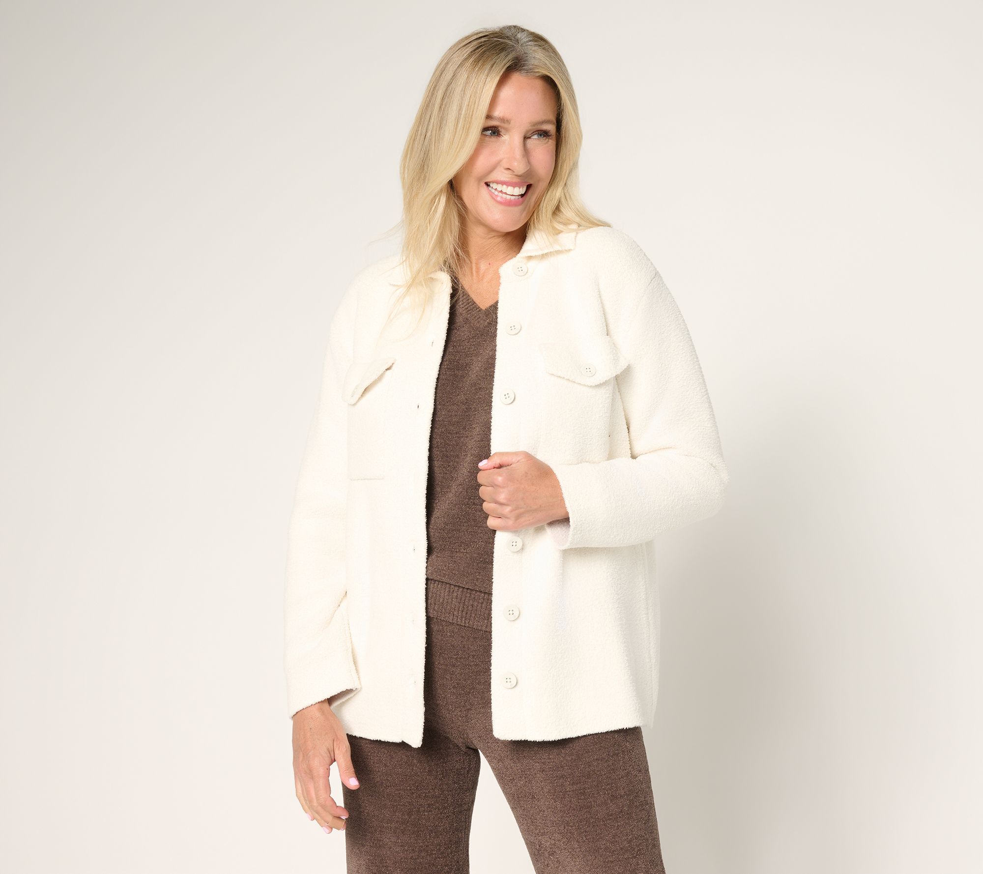 "As Is" Barefoot Dreams CozyChic Double Knit Jacket