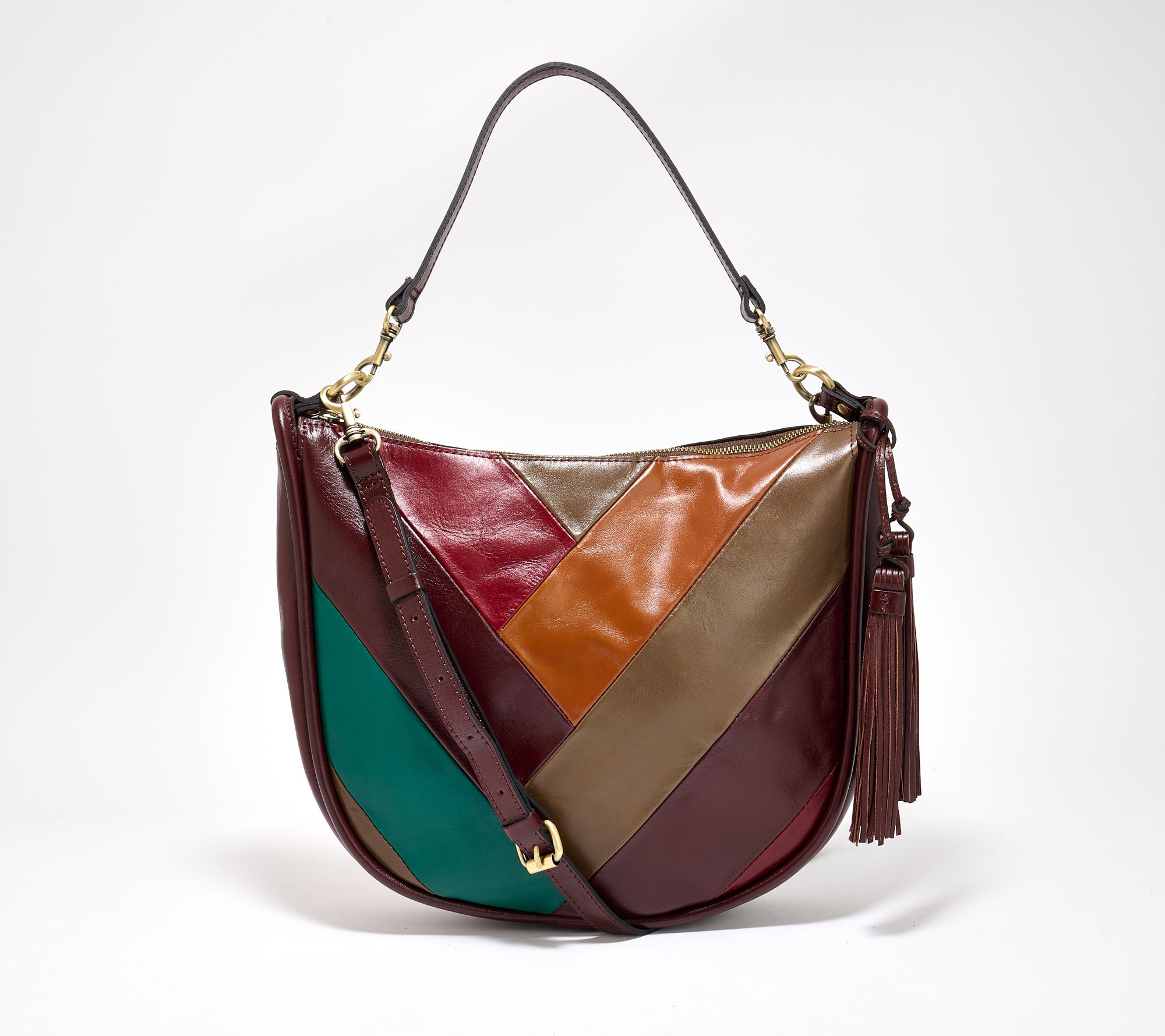 "As Is" Patricia Nash Chiavari Leather ConvertibleHobo