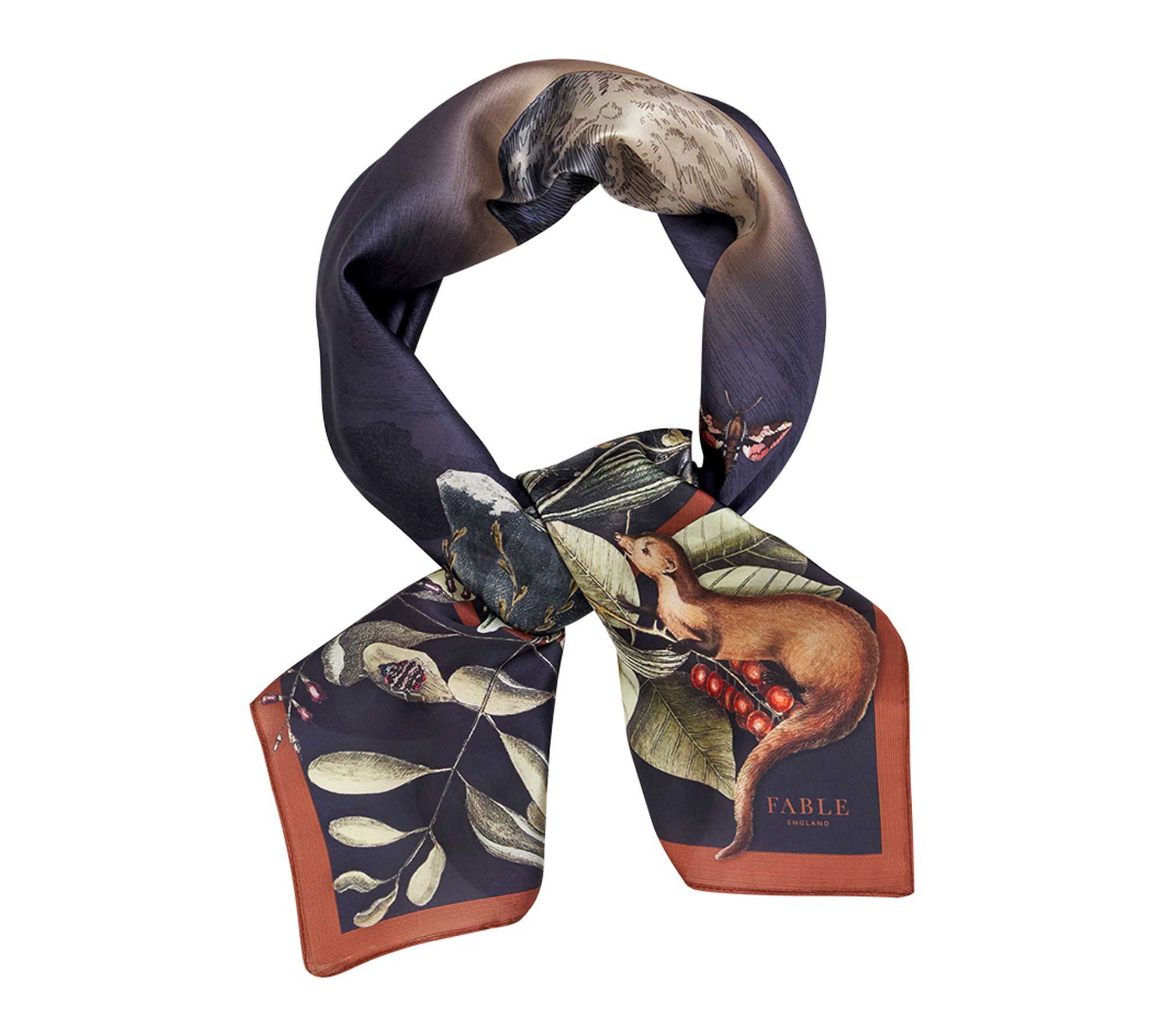 Fable England Wolf Garden Narrative Scarf