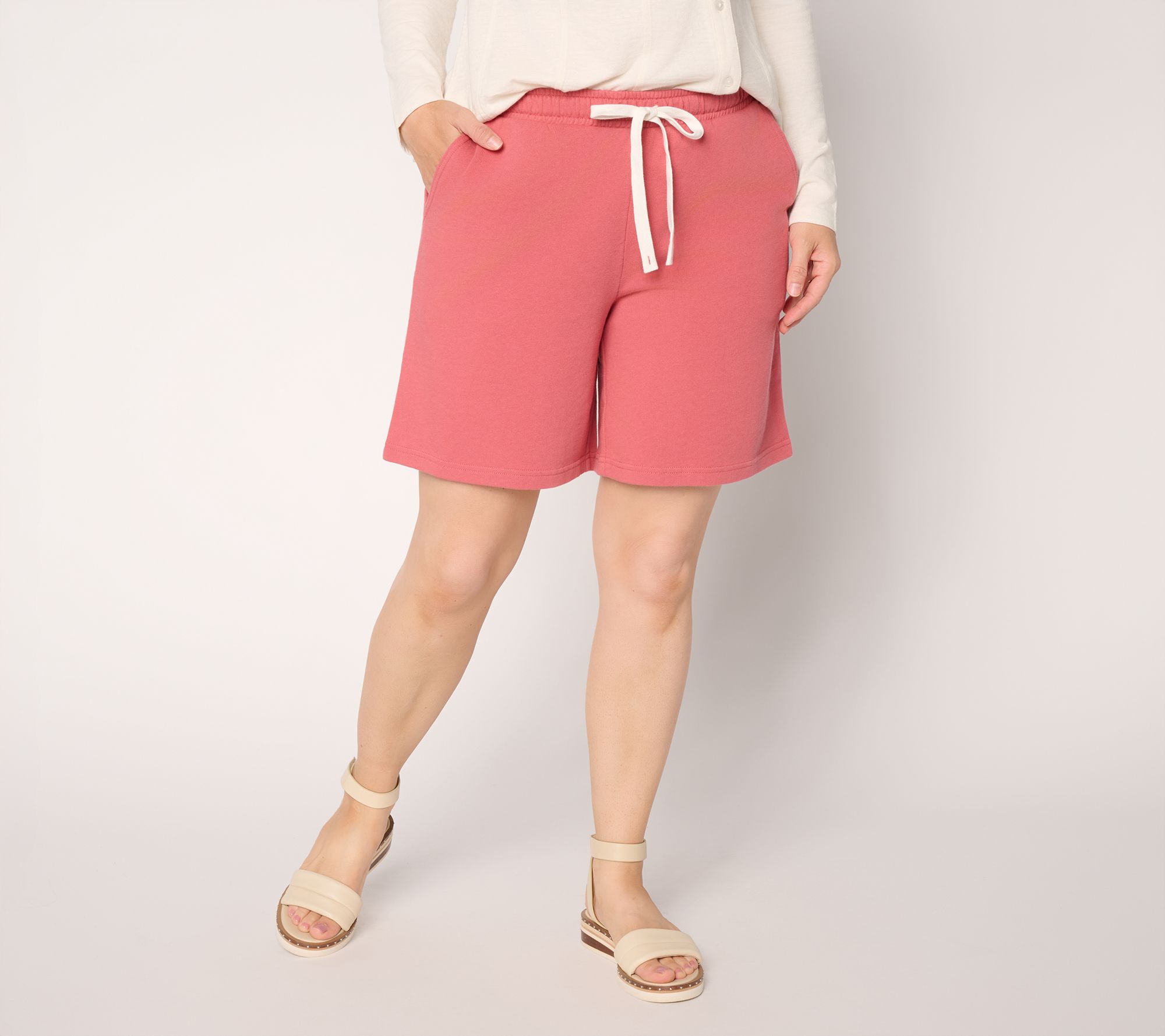 Peace Love World French Terry Pull On Short