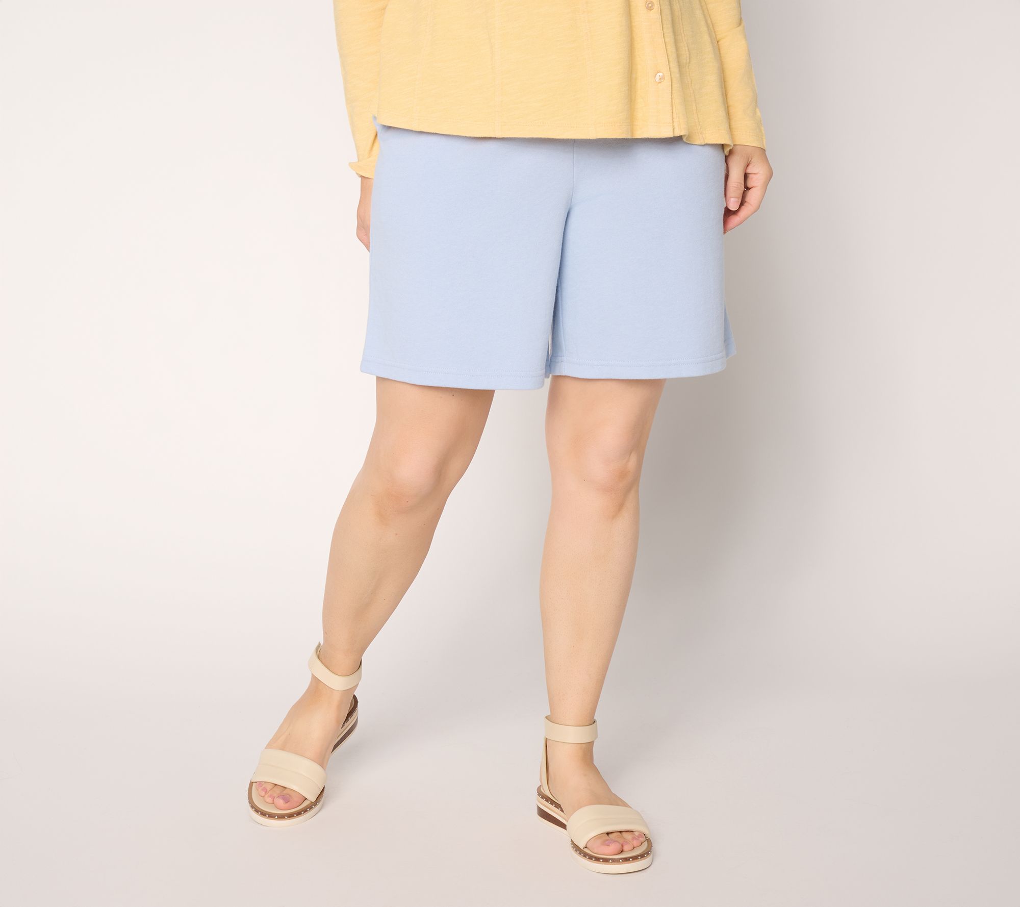 Peace Love World French Terry Pull On Short