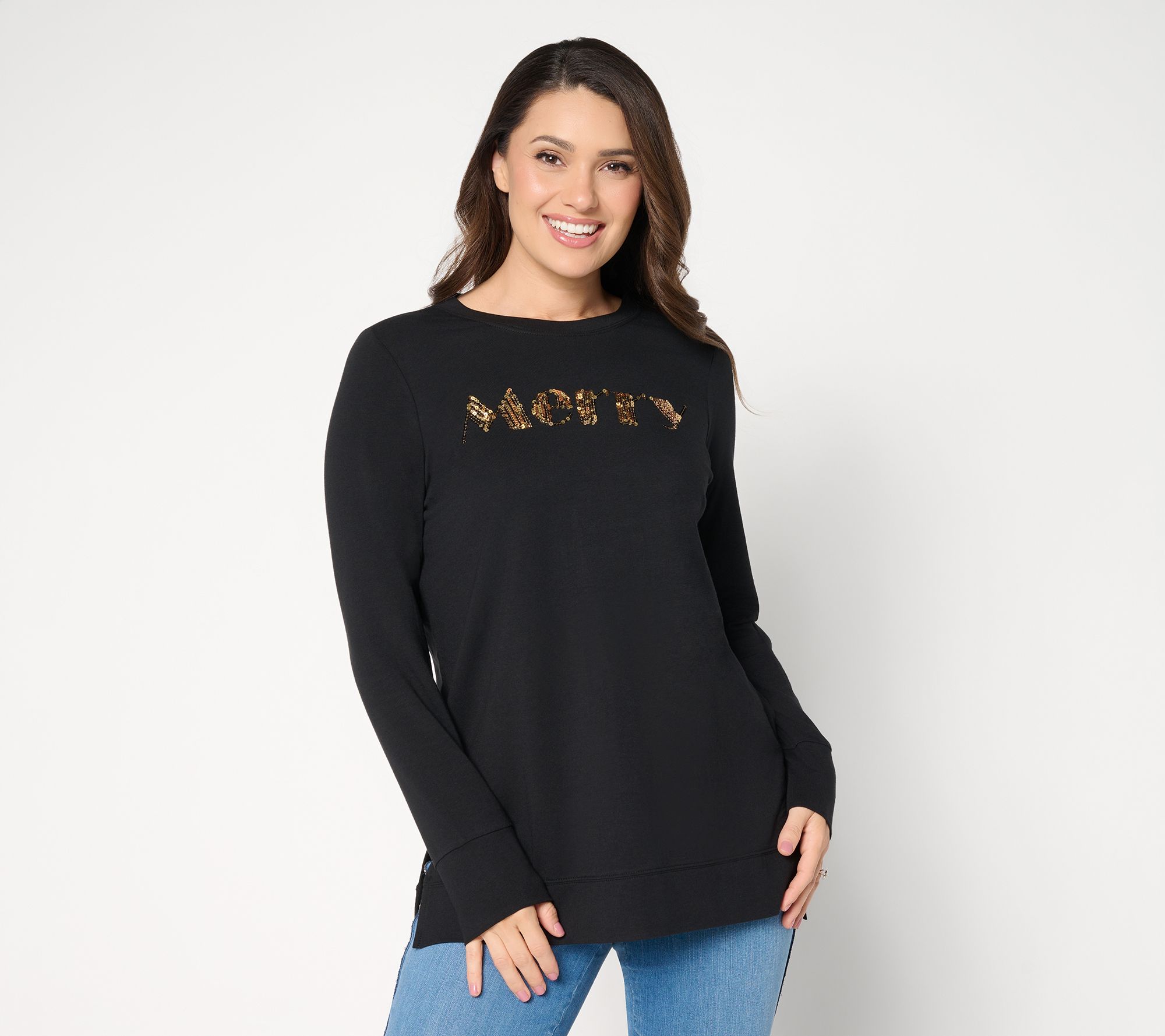 "As Is" Jingle Belles by Kim Gravel TripleLuxe Gldn Greetings Top