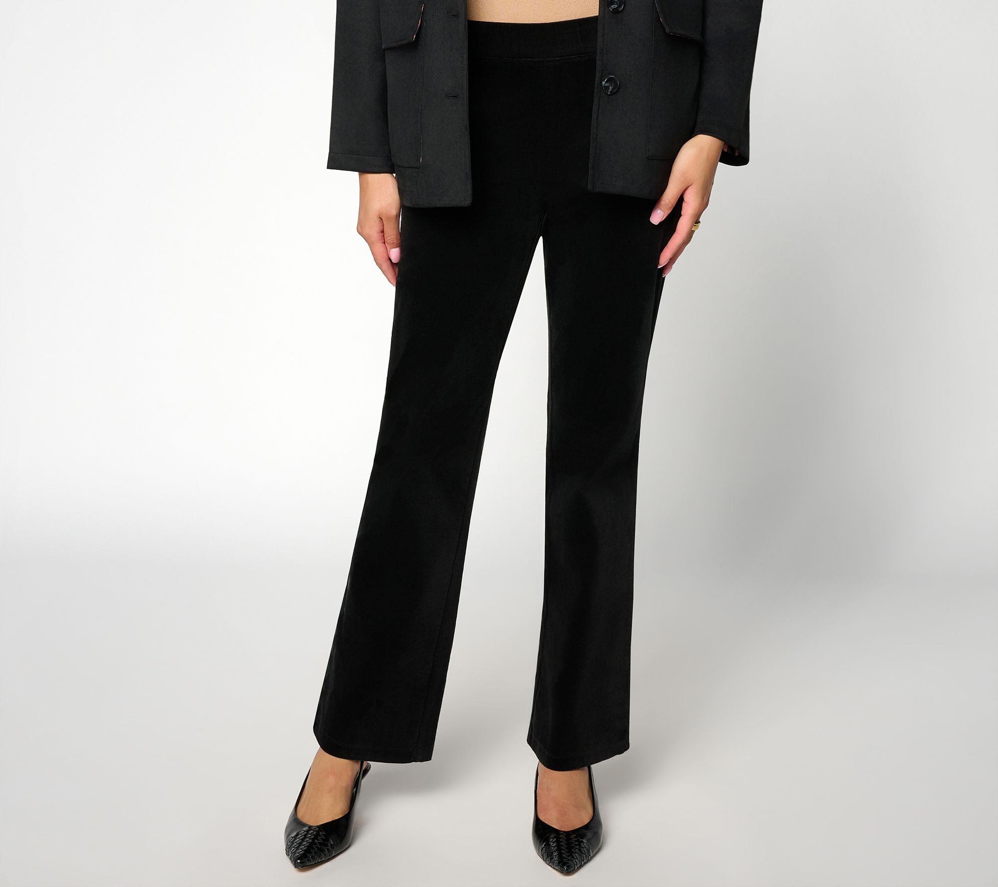 Dennis Basso Regular Stretch Corduroy Boot Cut Pull-On Pant