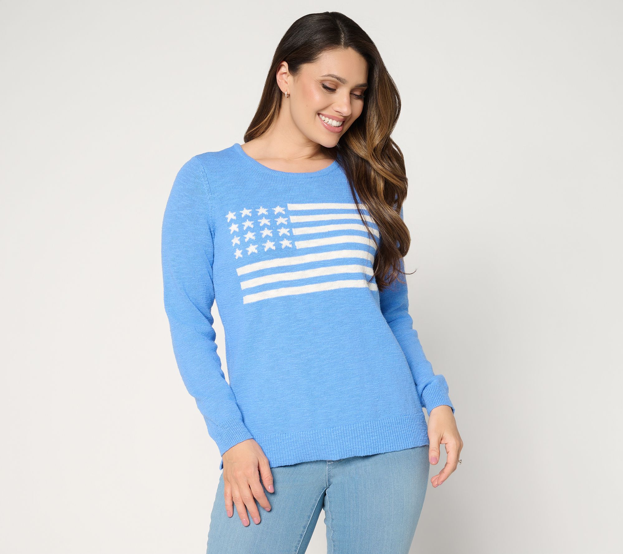 "As Is" Belle by Kim Gravel America the Beautiful Slub Sweater