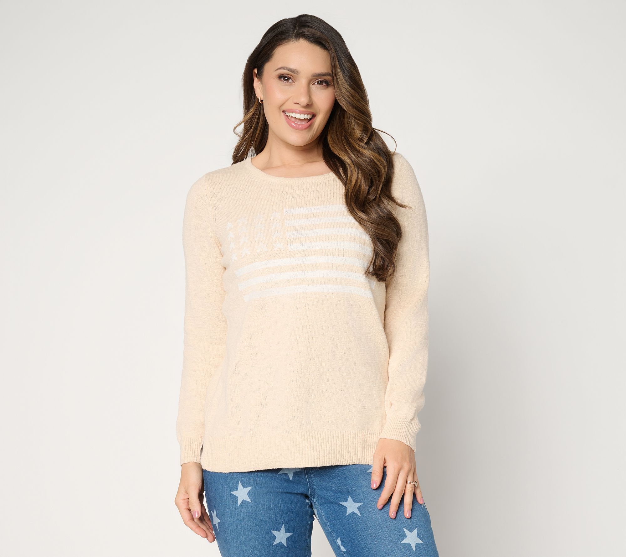"As Is" Belle by Kim Gravel America the Beautiful Slub Sweater