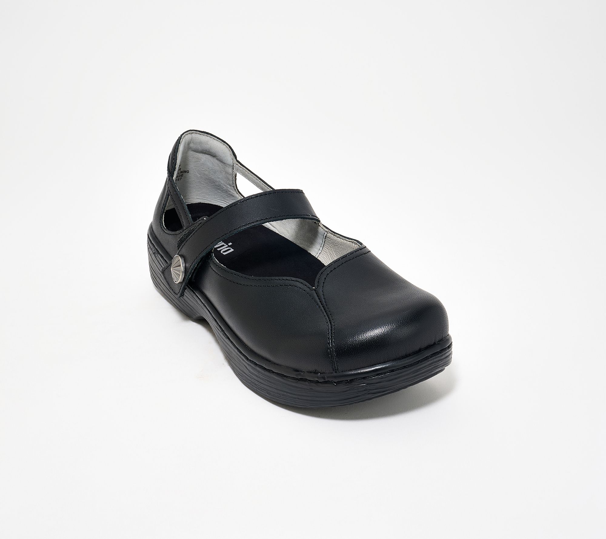 "As Is" Alegria Adjustable Leather Mary Janes- Onika
