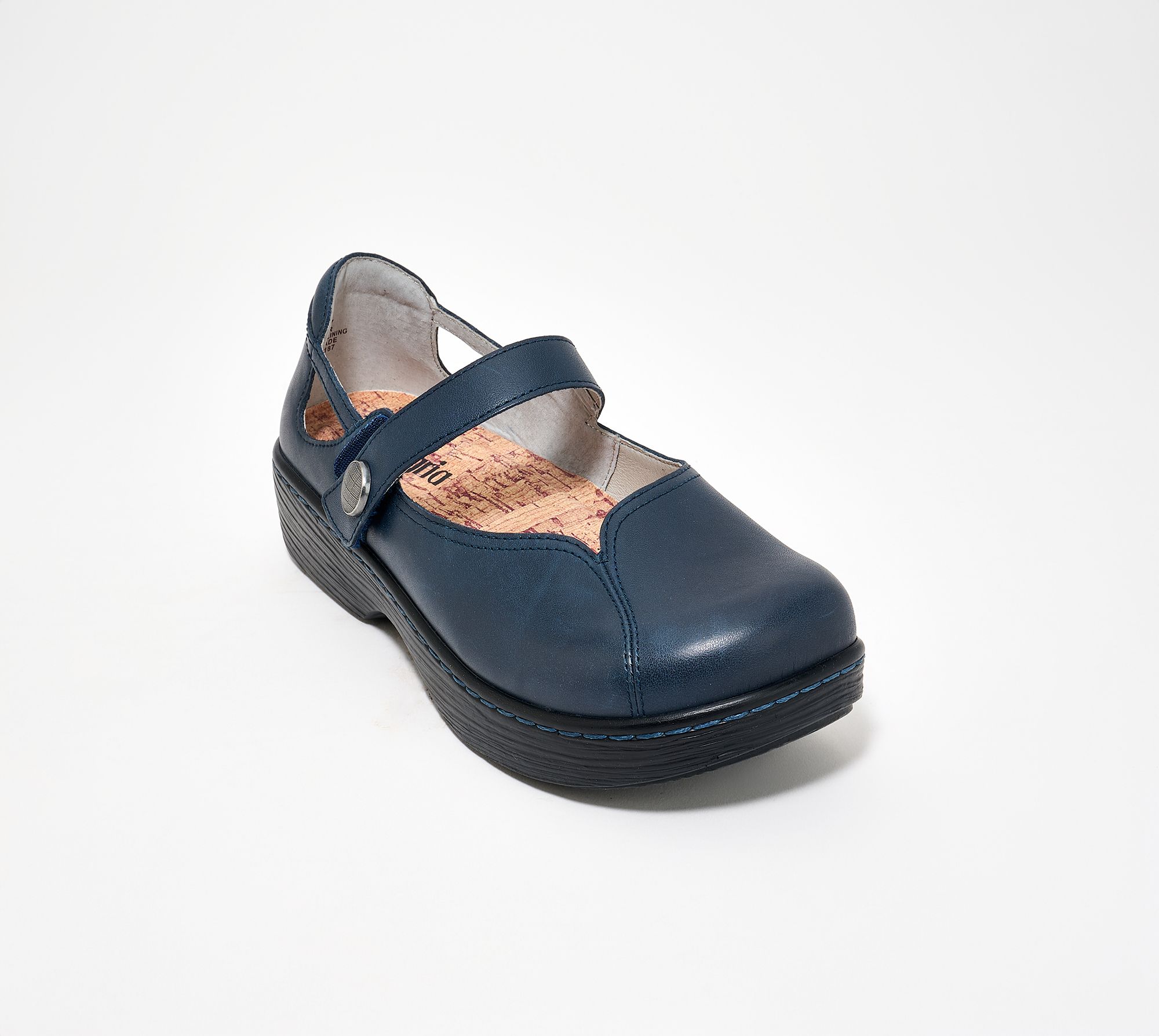 "As Is" Alegria Adjustable Leather Mary Janes- Onika