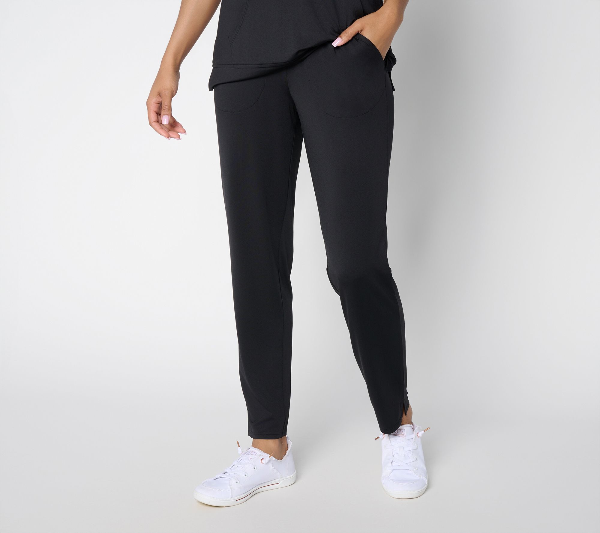"As Is" Denim & Co. Active Regular Cool to the Touch Ankle Pants