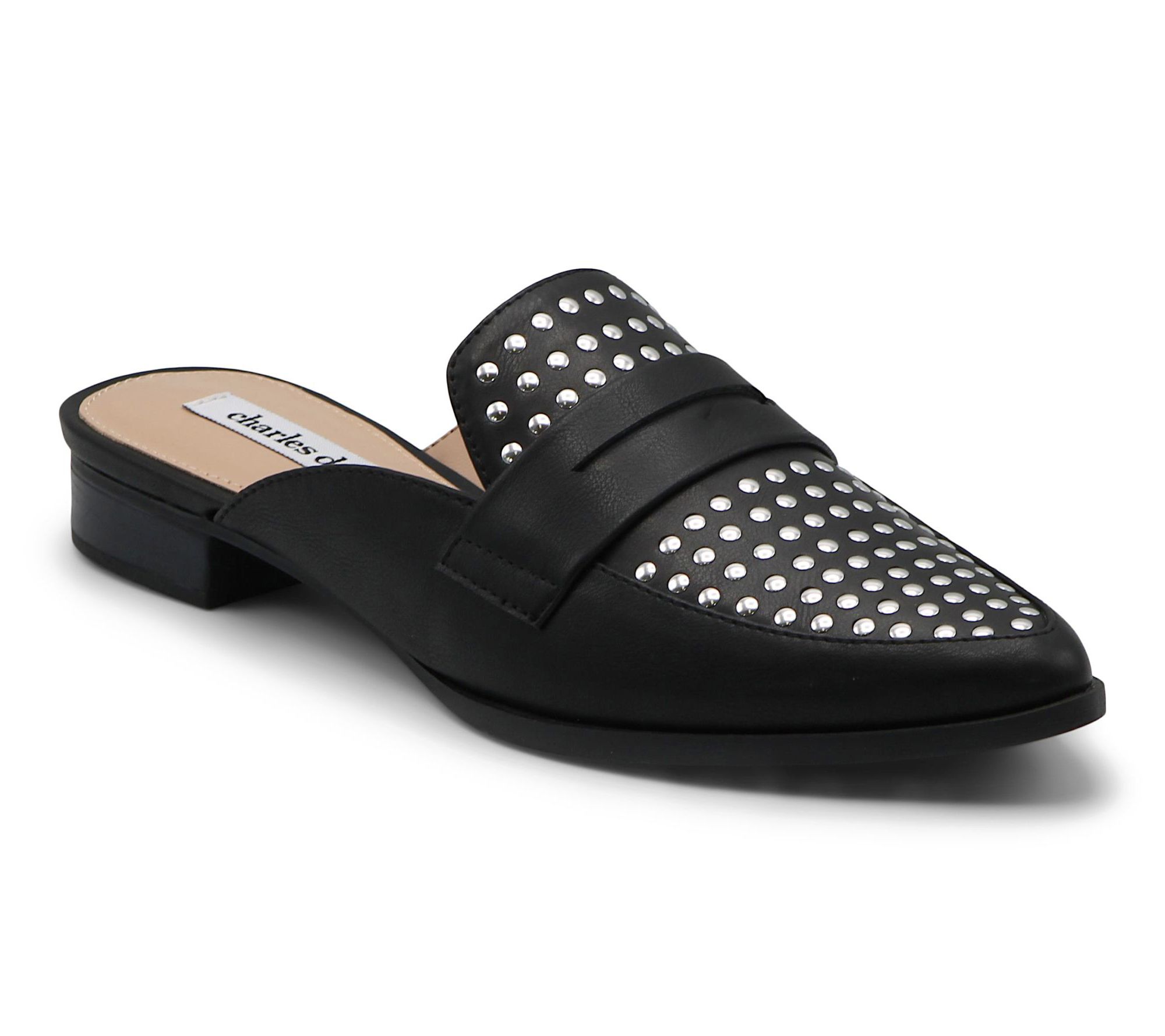 Charles David Womens Ennis Flat Decorated Mule