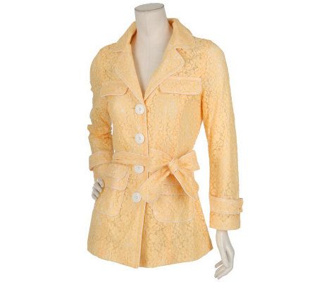 Qvc on sale trench coats